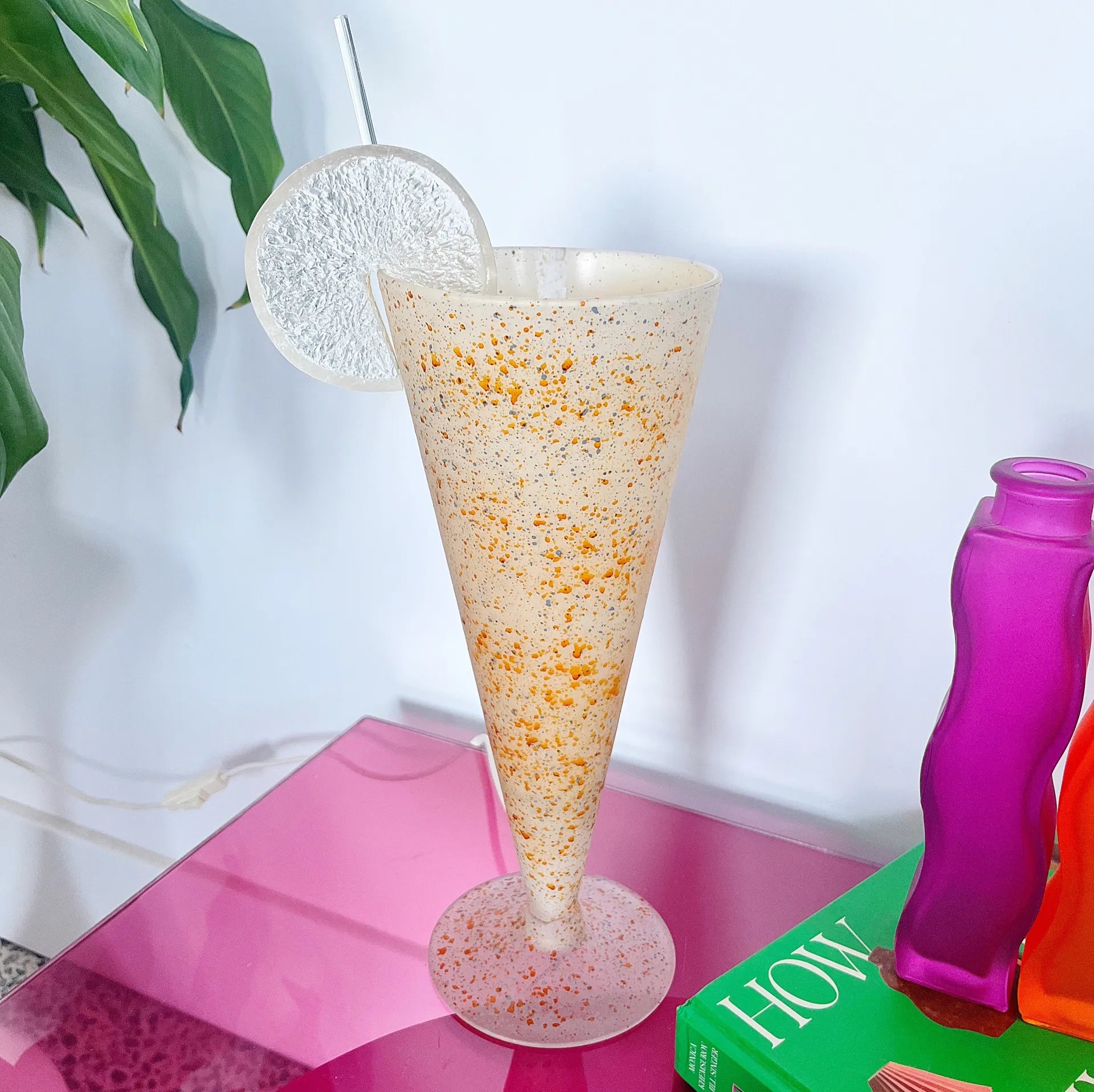 Lampe cocktail vintage granité - Club Barbara