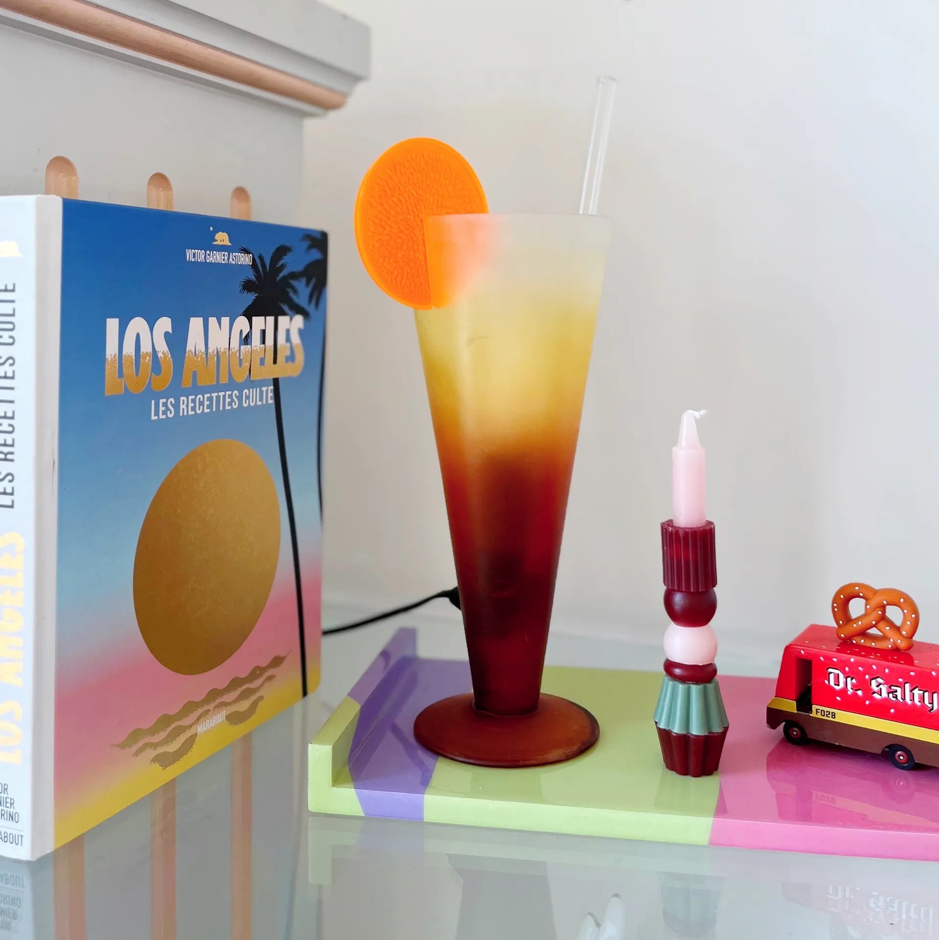 Lampe cocktail vintage zeste d’orange - Club Barbara