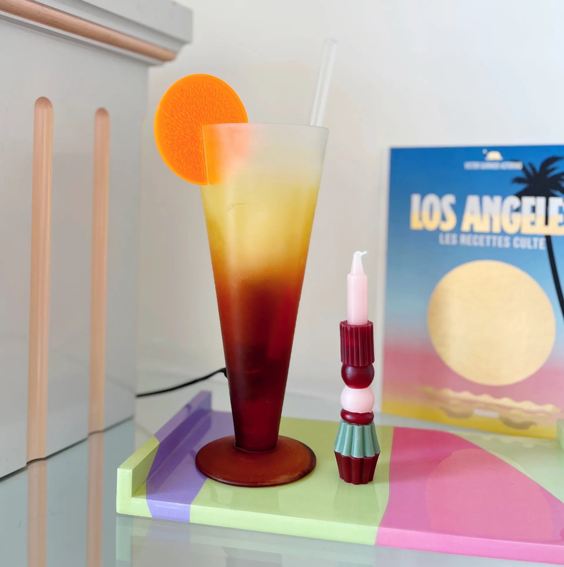 Lampe cocktail vintage zeste d’orange - Club Barbara