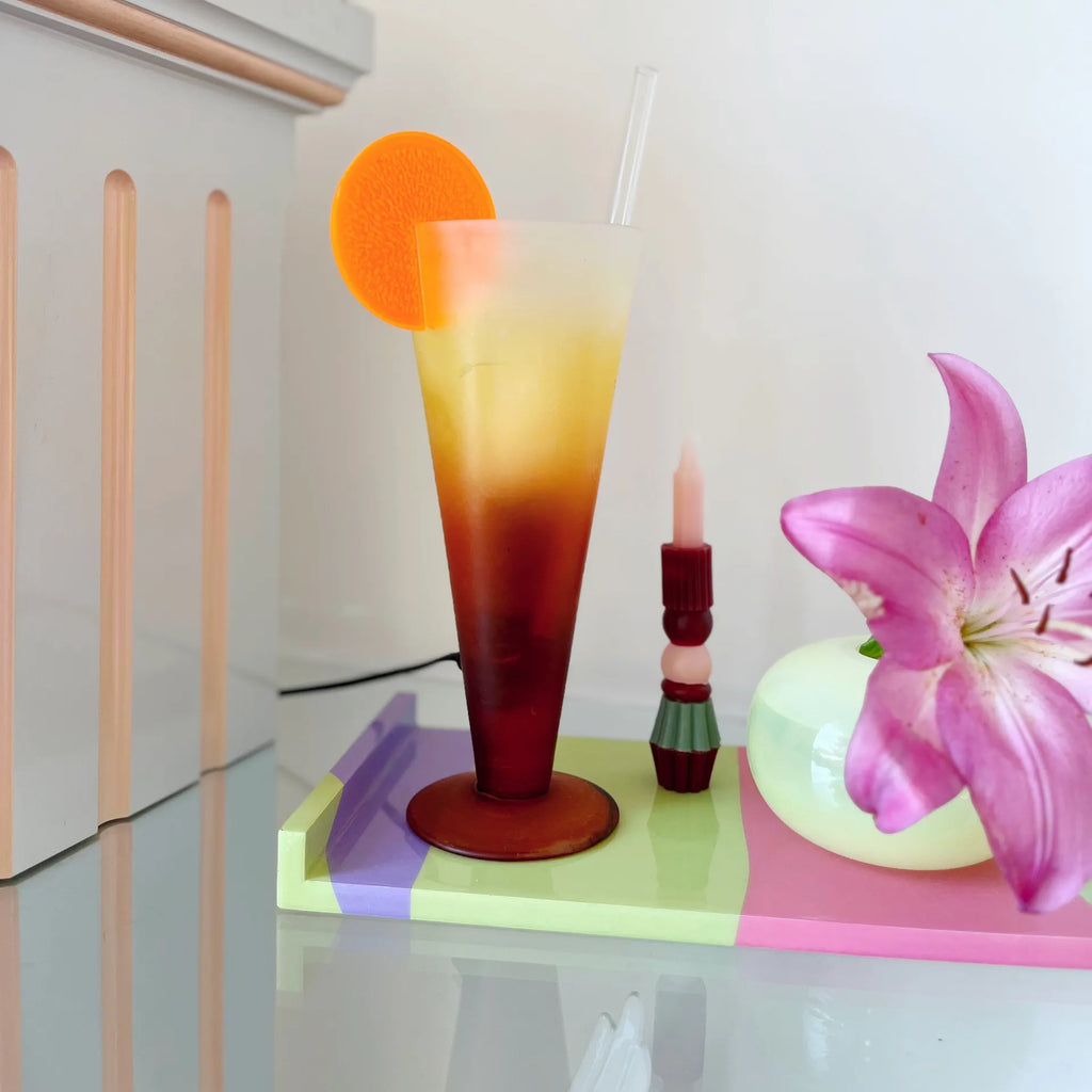 Lampe cocktail vintage zeste d’orange - Club Barbara