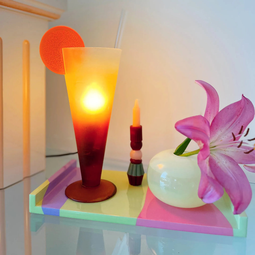 Lampe cocktail vintage zeste d’orange - Club Barbara