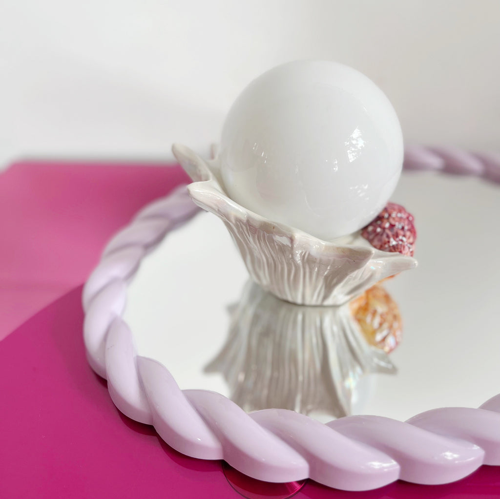 Lampe coquillage escargot de mer vintage