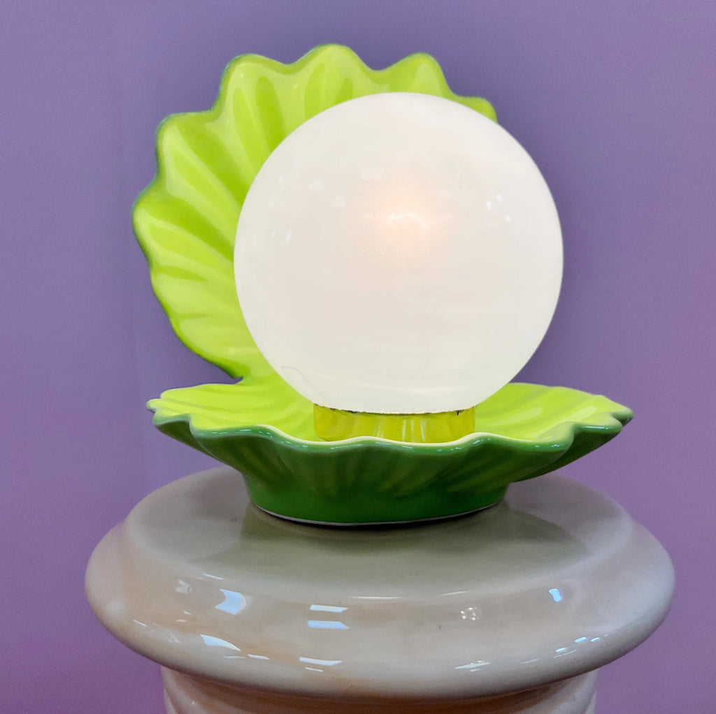 Lampe Coquillage Verte – Années 80 - Club Barbara