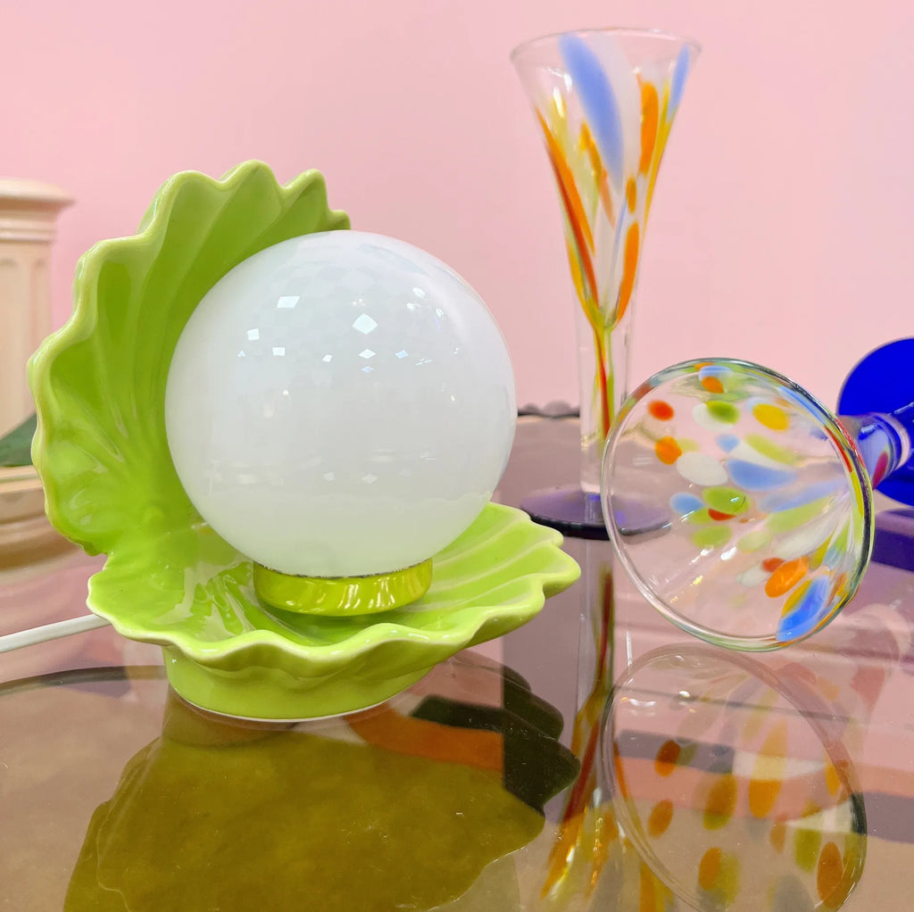 Lampe Coquillage Verte – Années 80 - Club Barbara