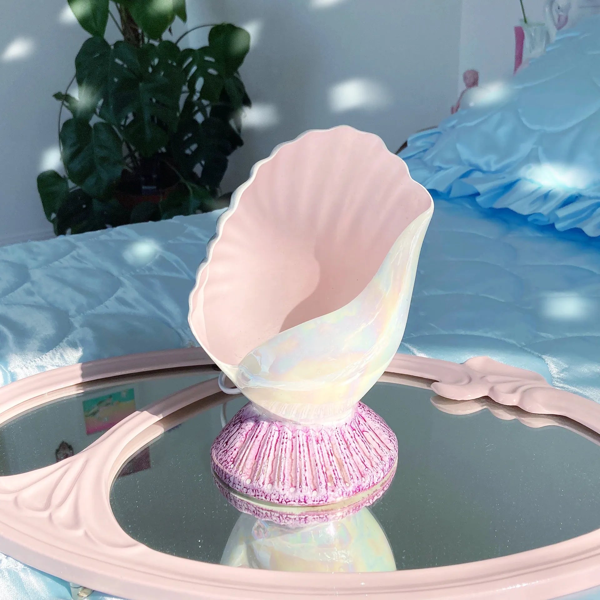 Lampe coquillage vintage - Club Barbara