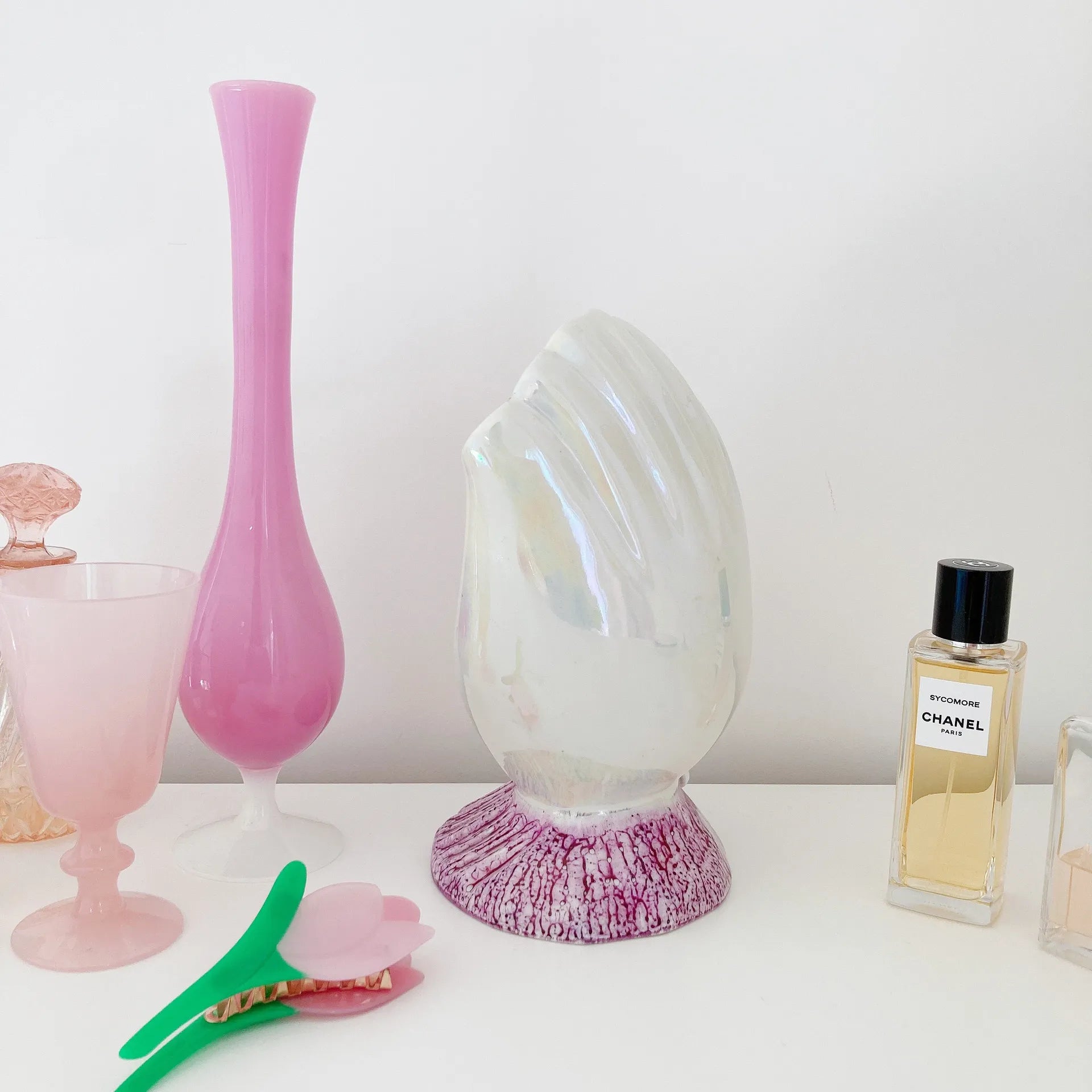 Lampe coquillage vintage - Club Barbara