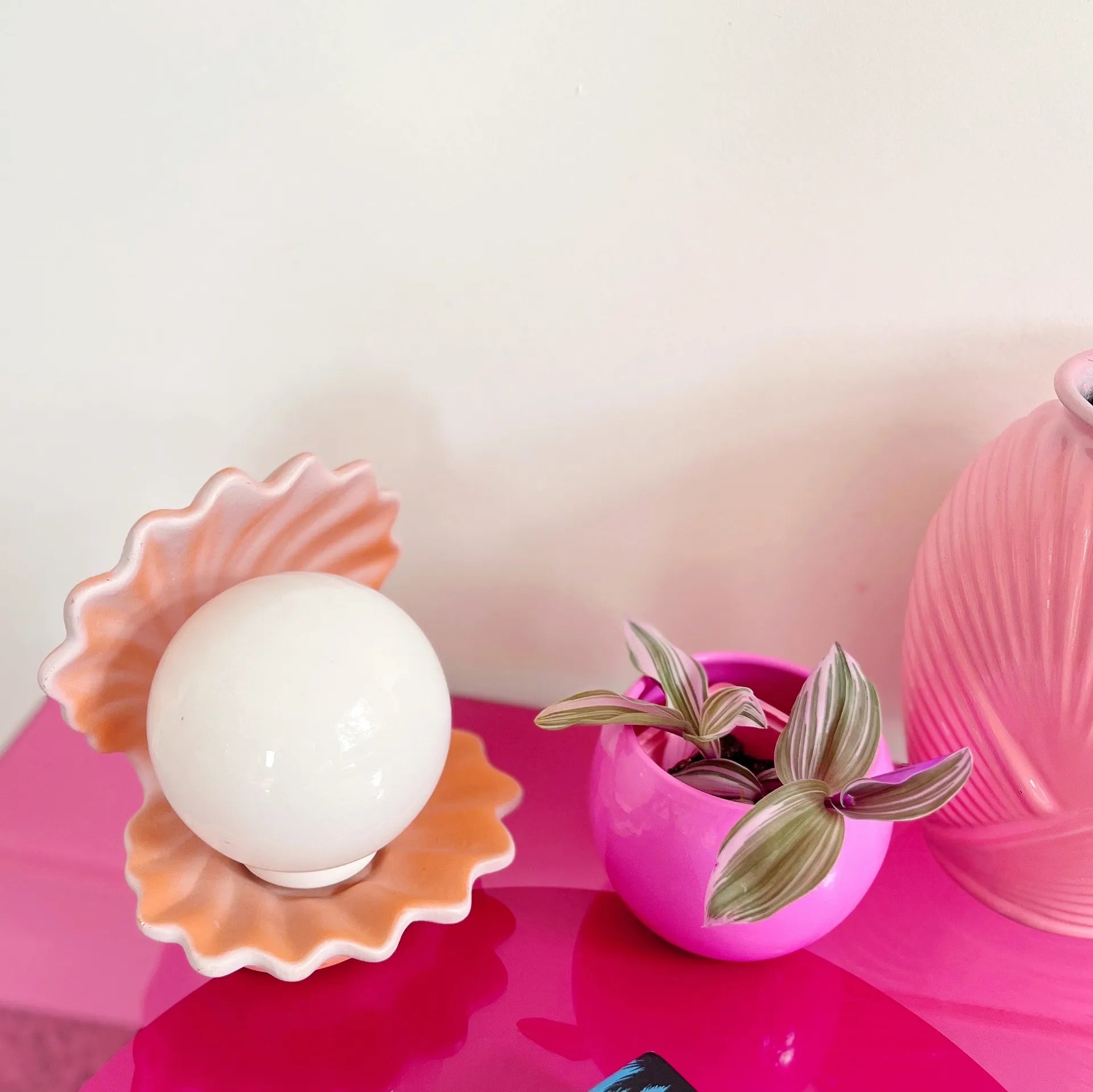 Lampe coquillage vintage gradient - Club Barbara
