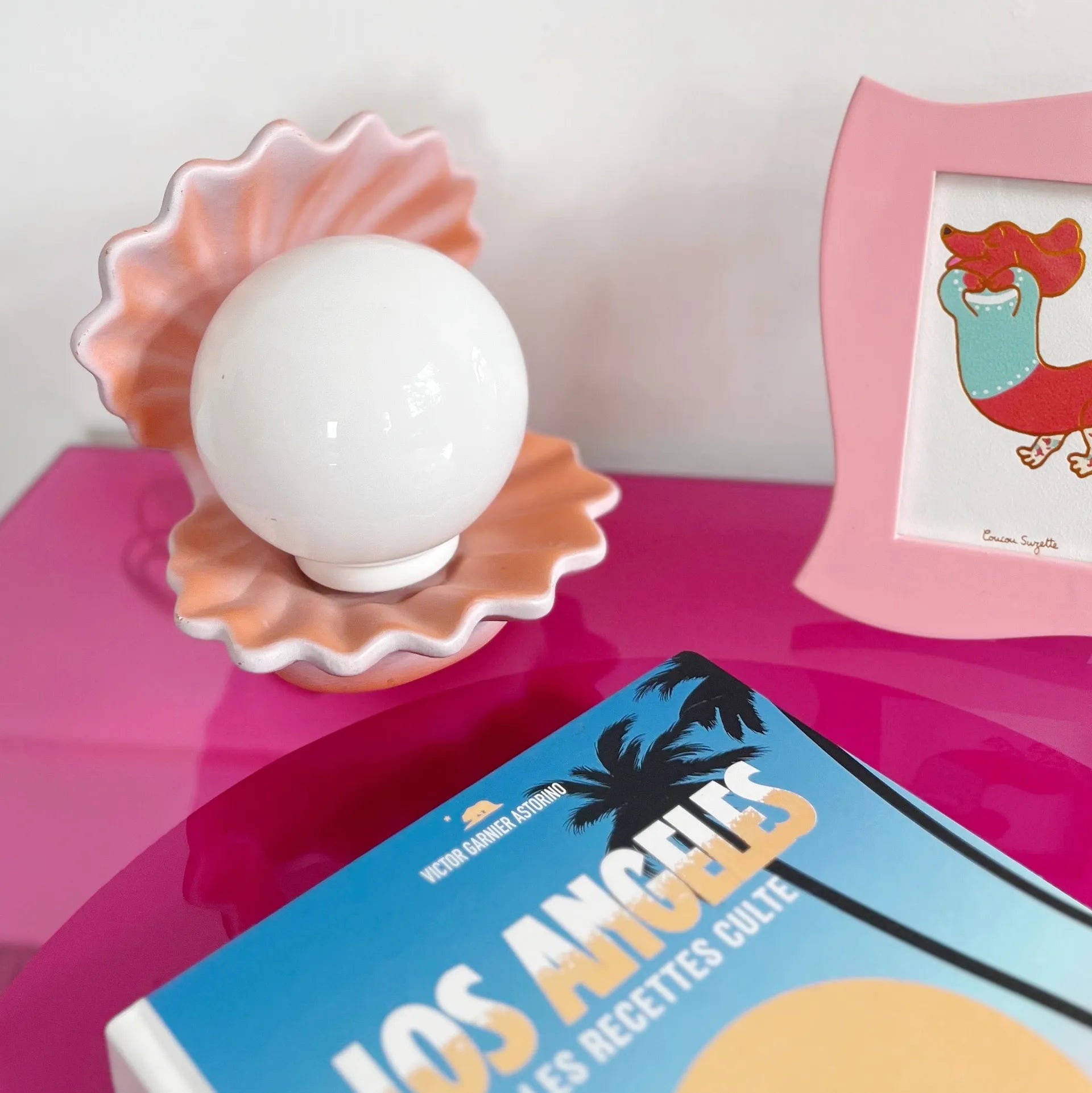 Lampe coquillage vintage gradient - Club Barbara