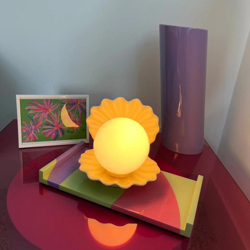 Lampe coquillage vintage pastel - Club Barbara