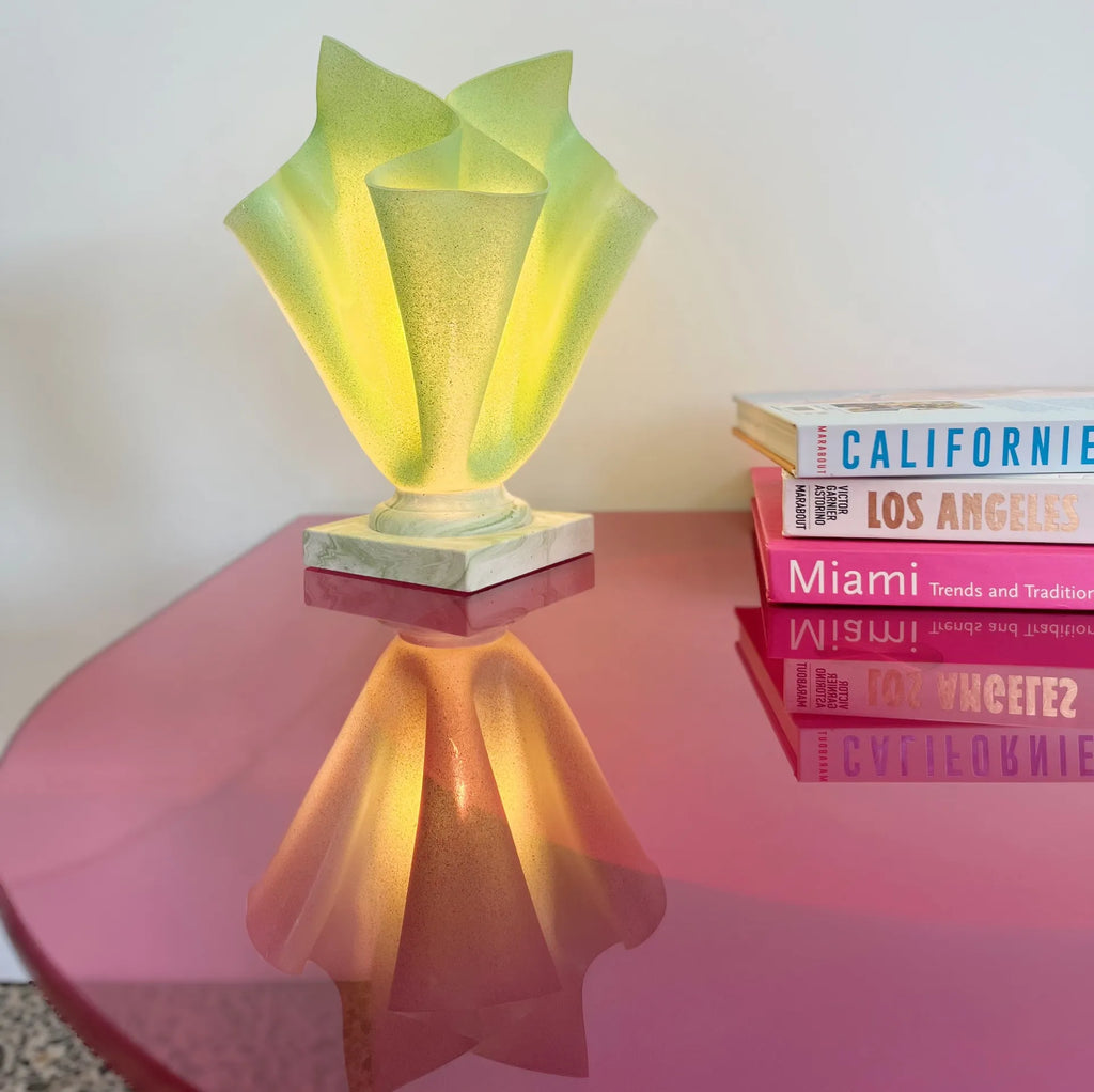 Lampe corolle vintage pastel années 70 - Club Barbara