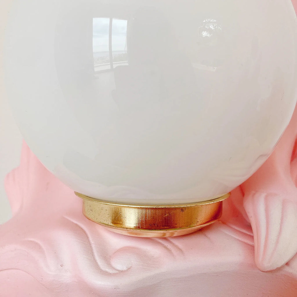 Lampe dauphin rose pastel 80’s - Club Barbara