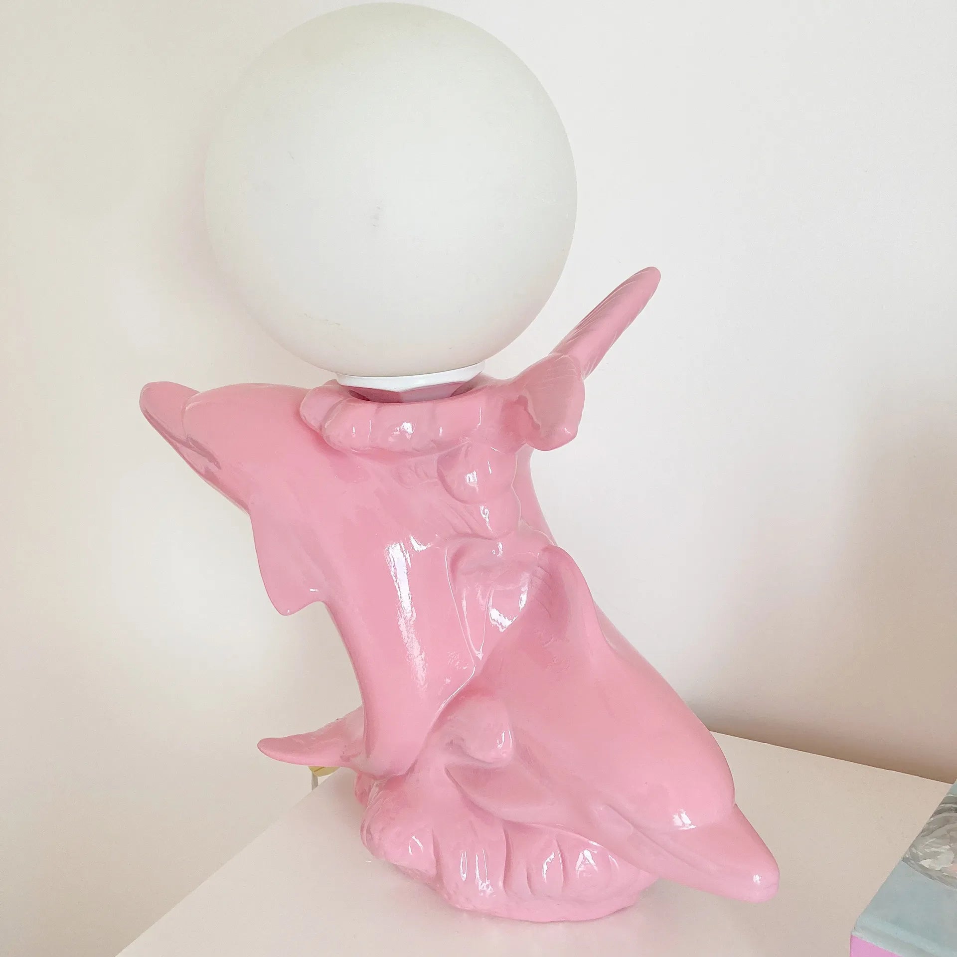 Lampe dauphins rose - Club Barbara