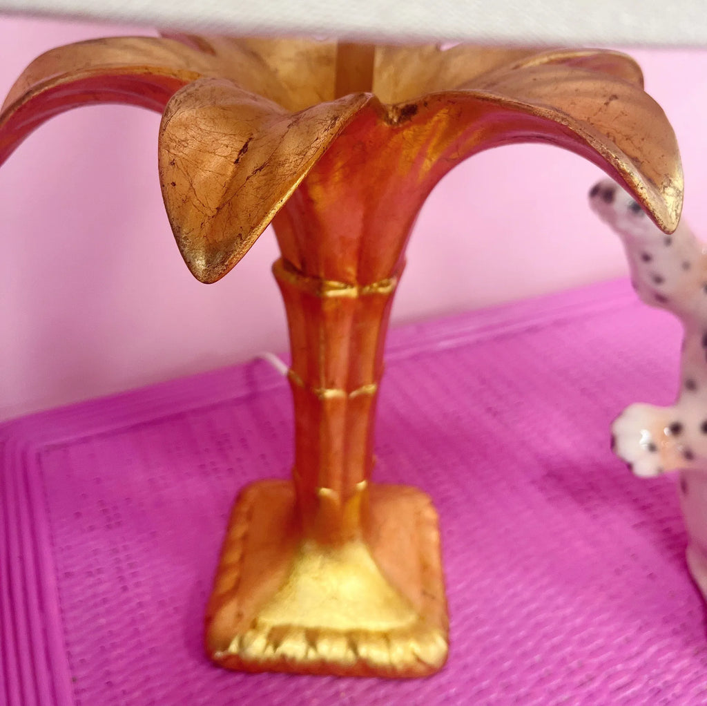 Lampe de table palmier dorée - Club Barbara