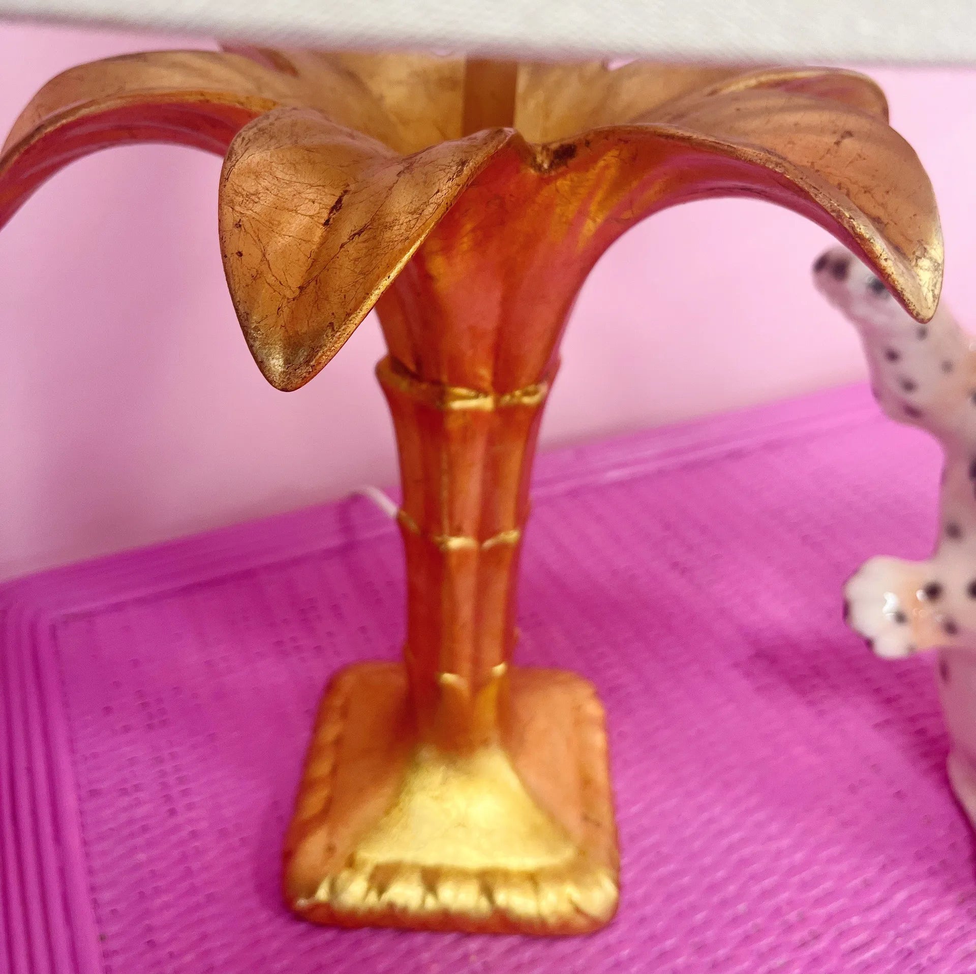 Lampe de table palmier dorée - Club Barbara