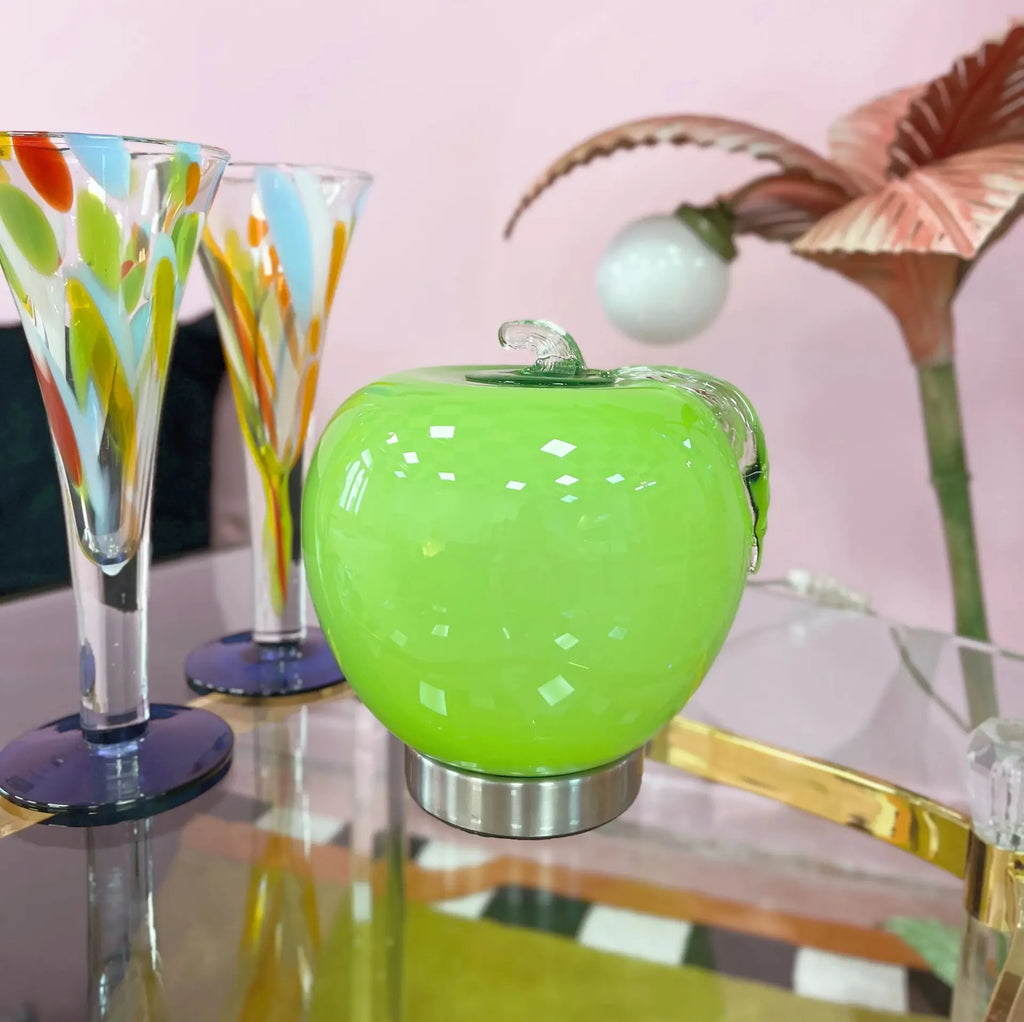 Lampe de table pomme en verre, Allemagne, années 90-2000 - Club Barbara