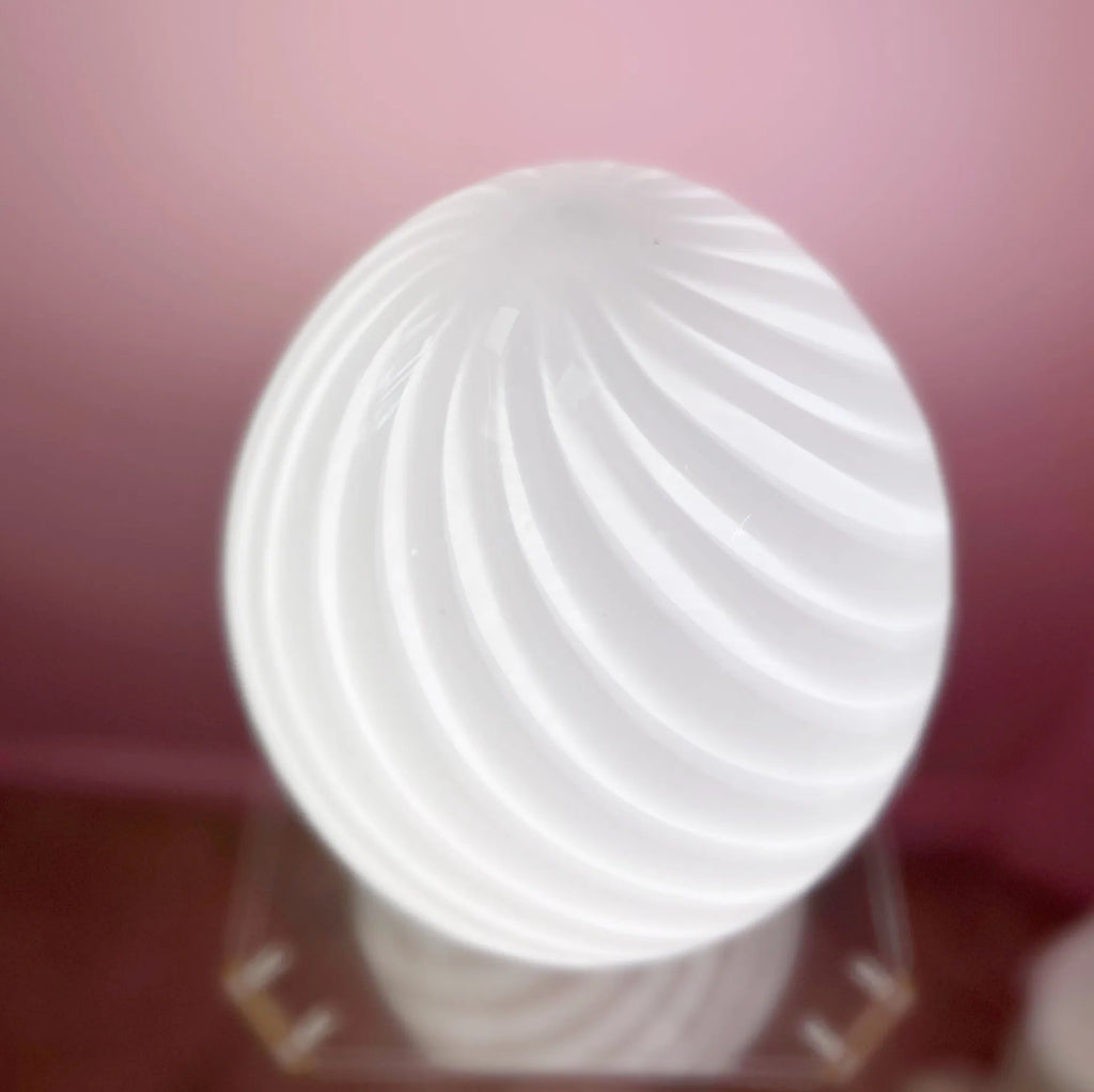 Lampe design œuf Murano - années 70 - Club Barbara