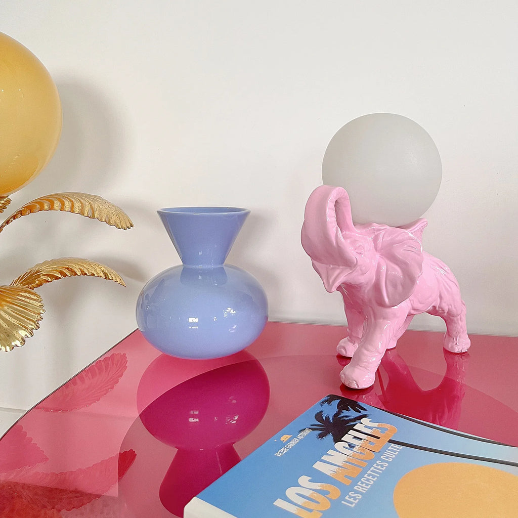 Lampe éléphant rose - Club Barbara