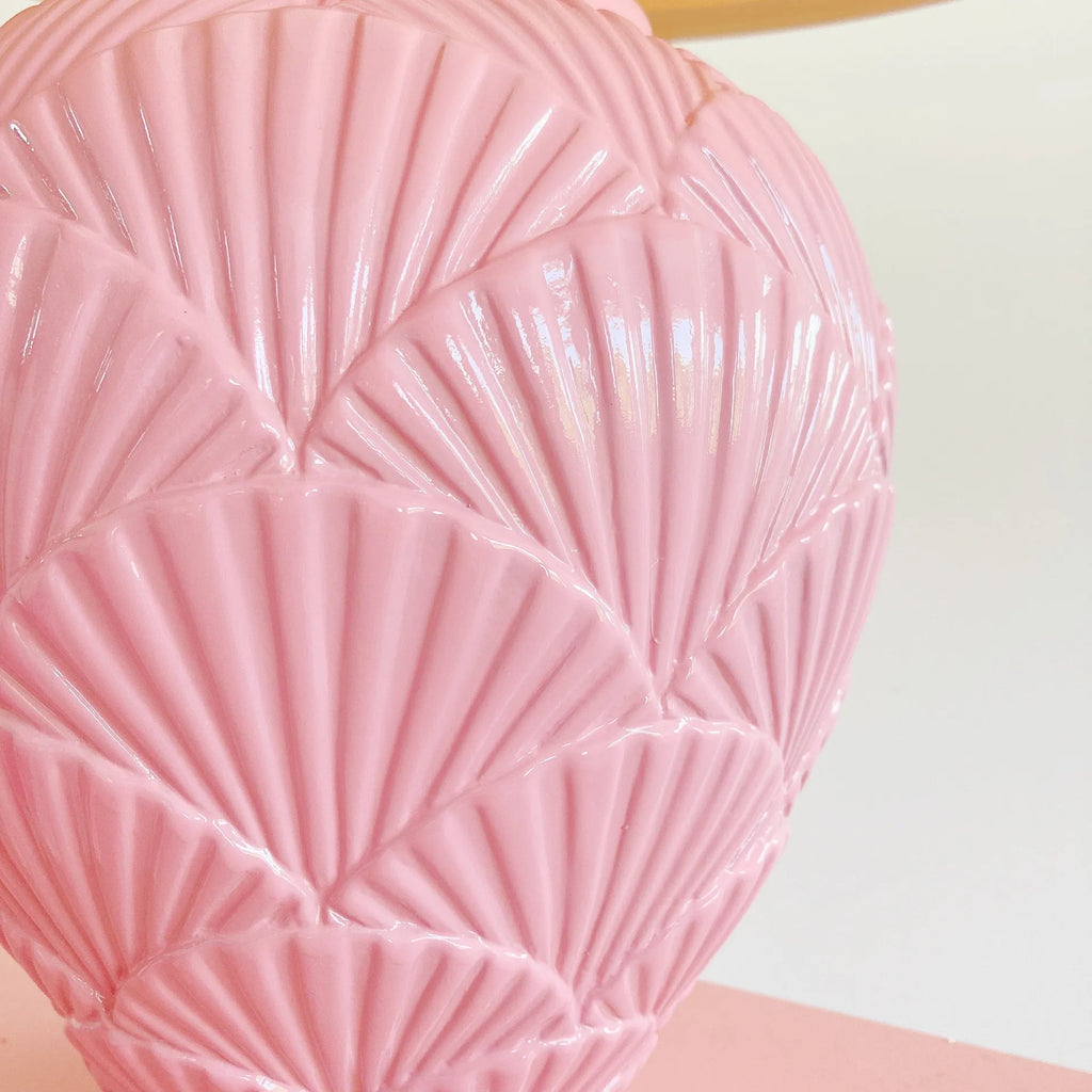 Lampe en céramique coquillages vintage - Club Barbara