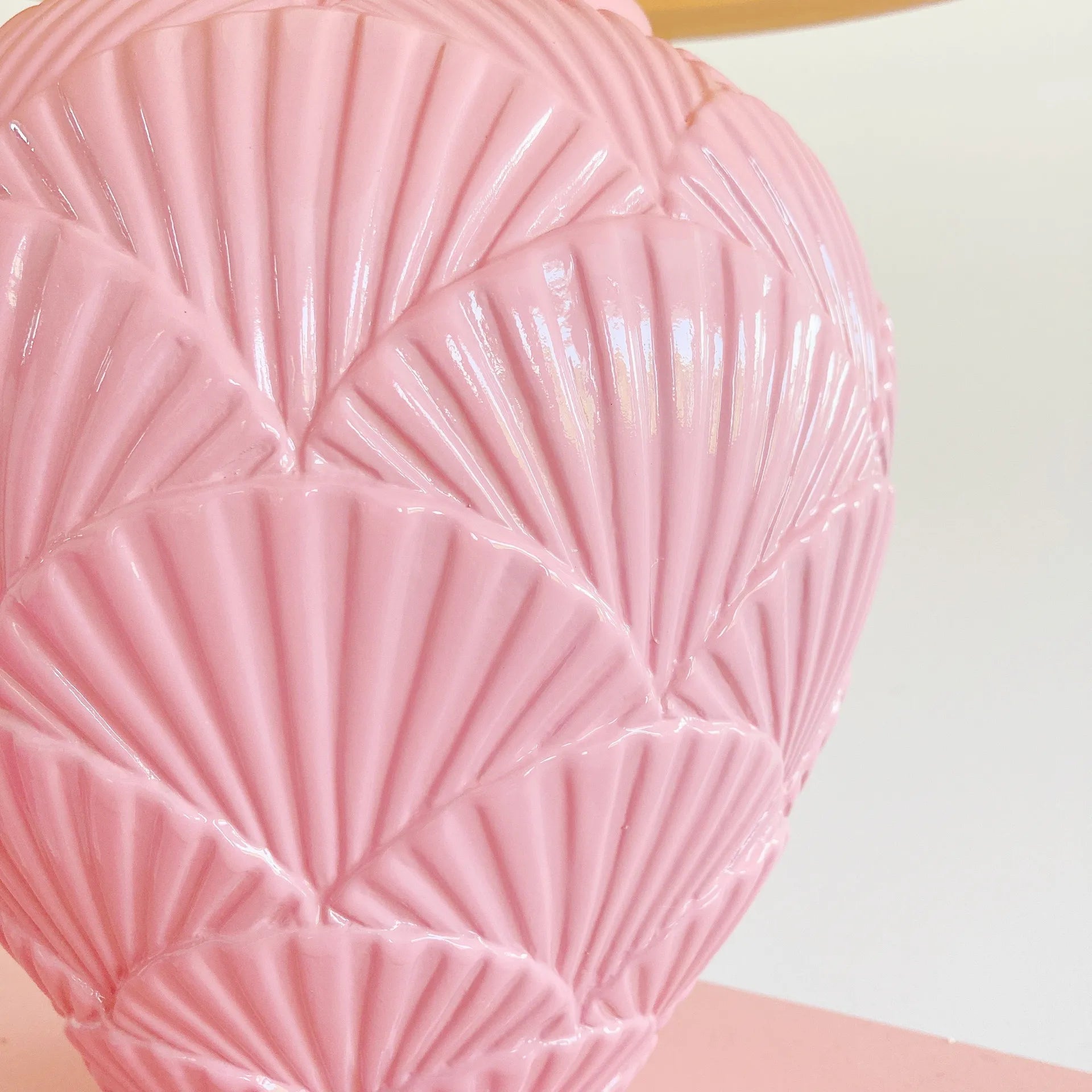 Lampe en céramique coquillages vintage - Club Barbara