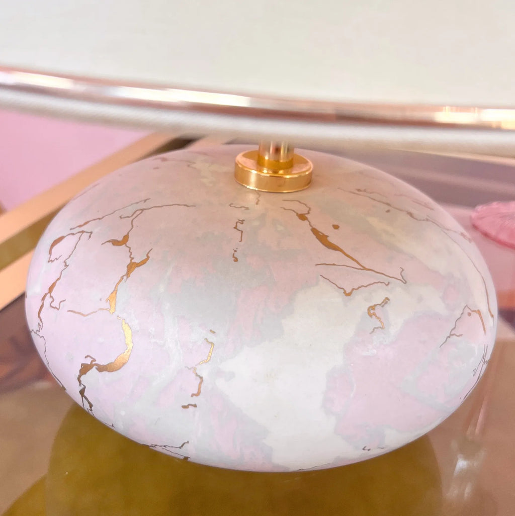 Lampe en Céramique Pastel – Années 80 - Club Barbara