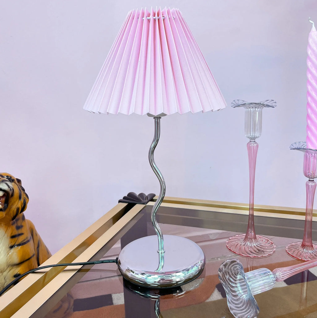 Lampe en Métal Chromé – Années 80 - Club Barbara