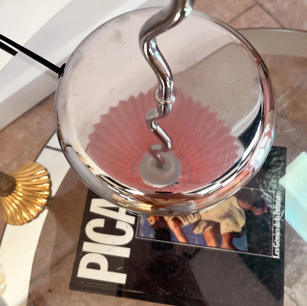Lampe en Métal Chromé – Années 80 - Club Barbara