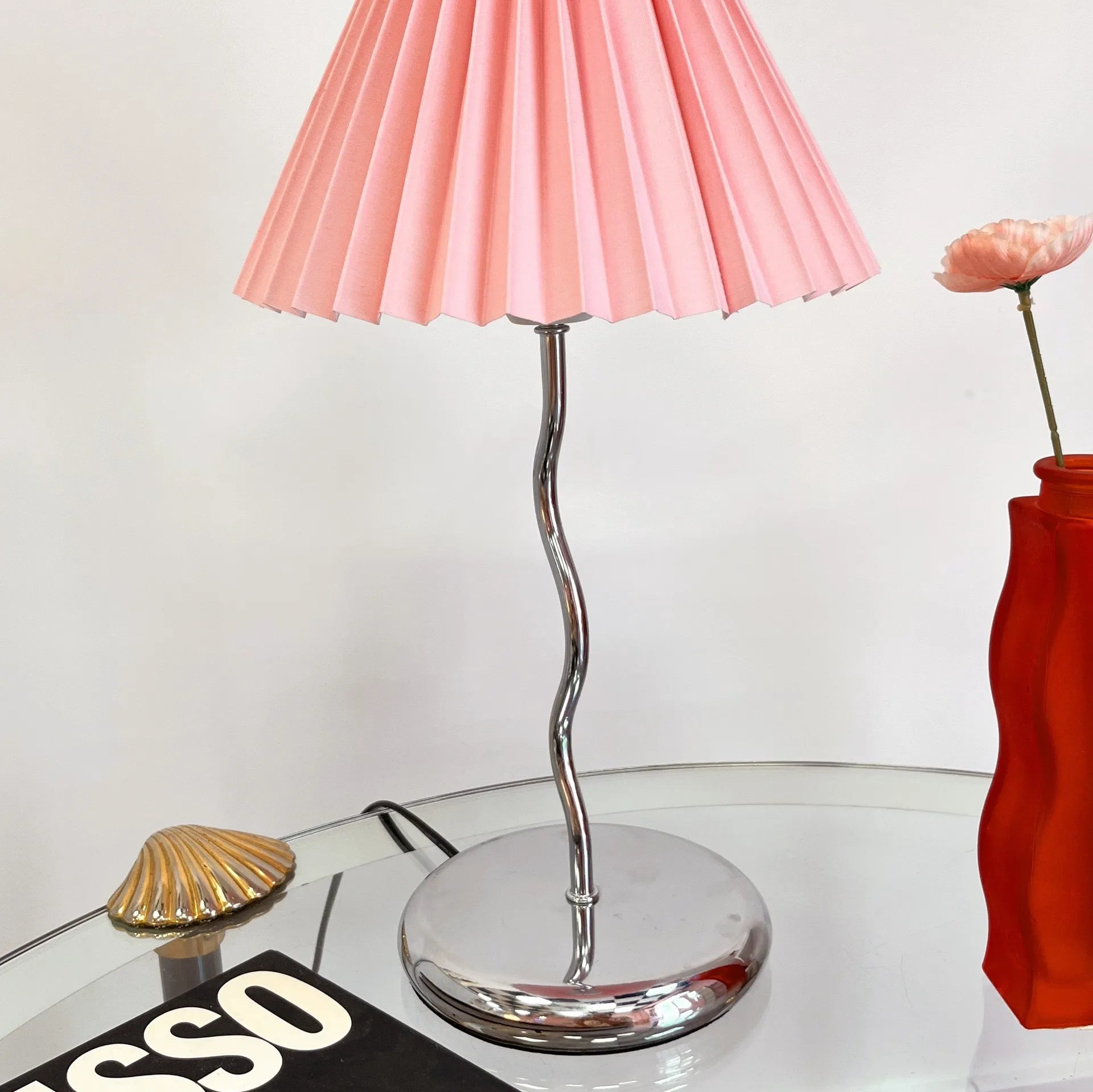 Lampe en Métal Chromé – Années 80 - Club Barbara