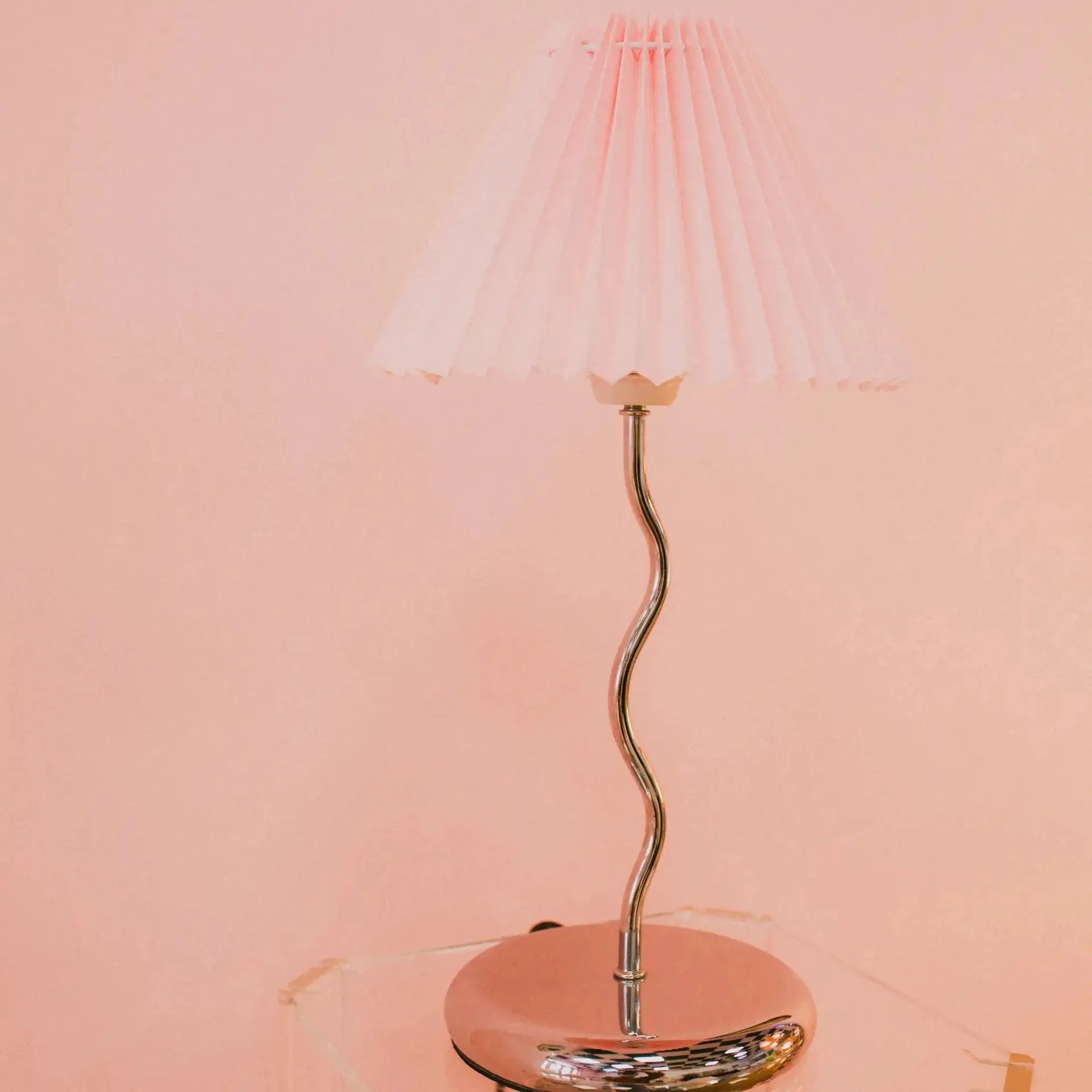 Lampe en Métal Chromé – Années 80 - Club Barbara