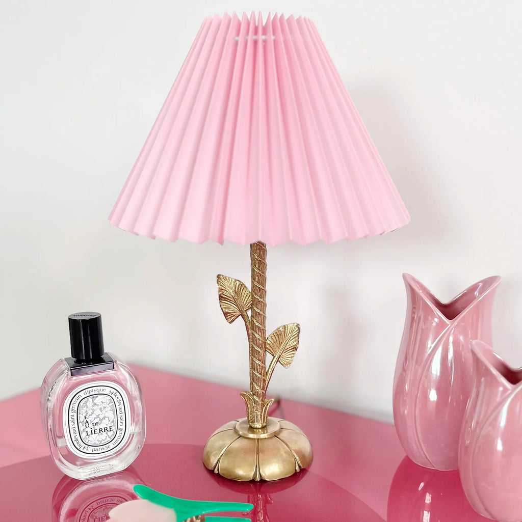 Lampe fleur laiton 70s - Club Barbara