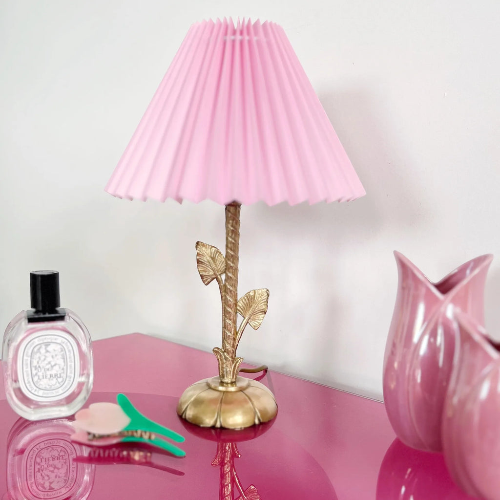 Lampe fleur laiton 70s - Club Barbara