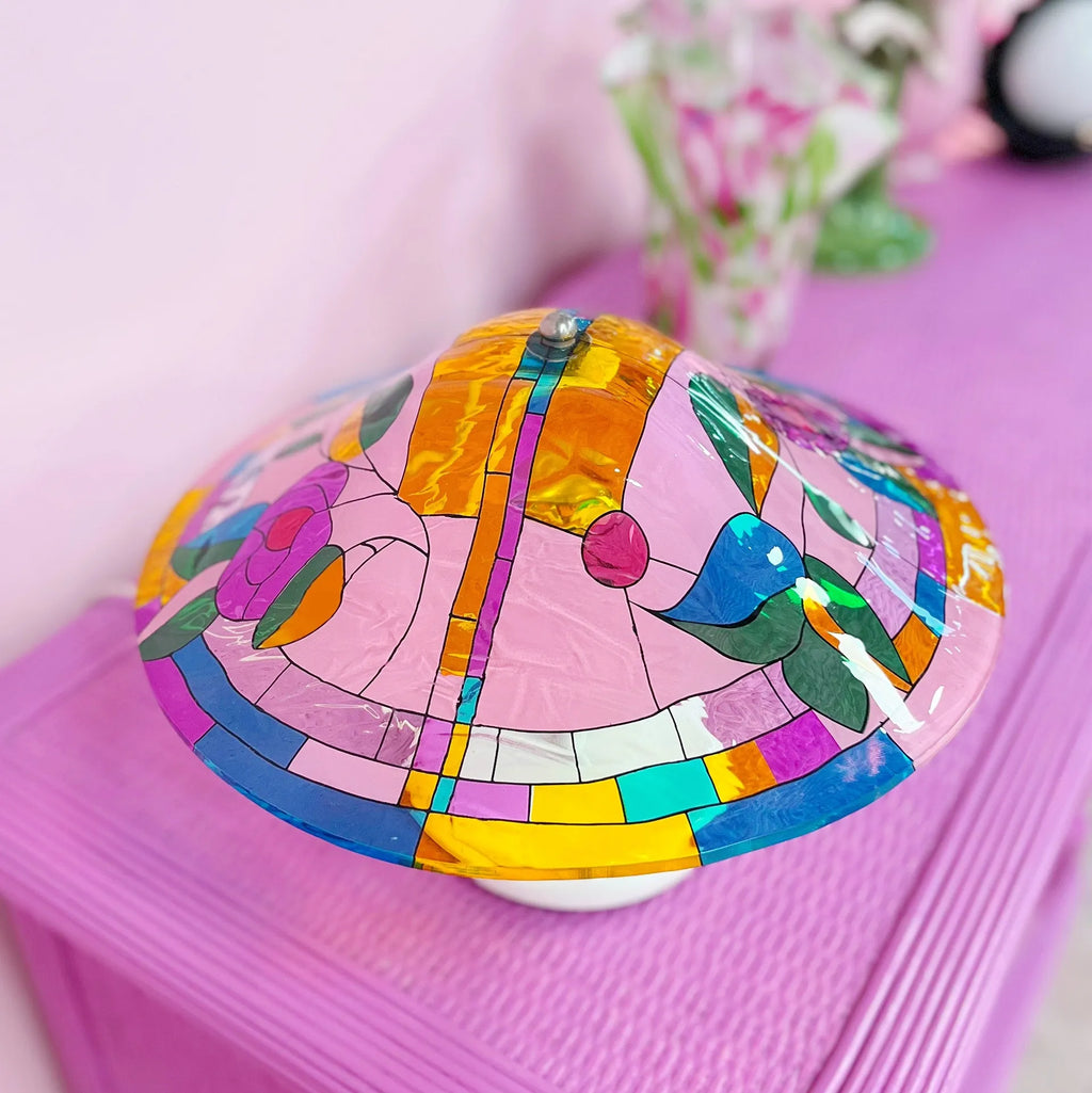 Lampe italienne multicolore, Toffoli, années 80 - Club Barbara