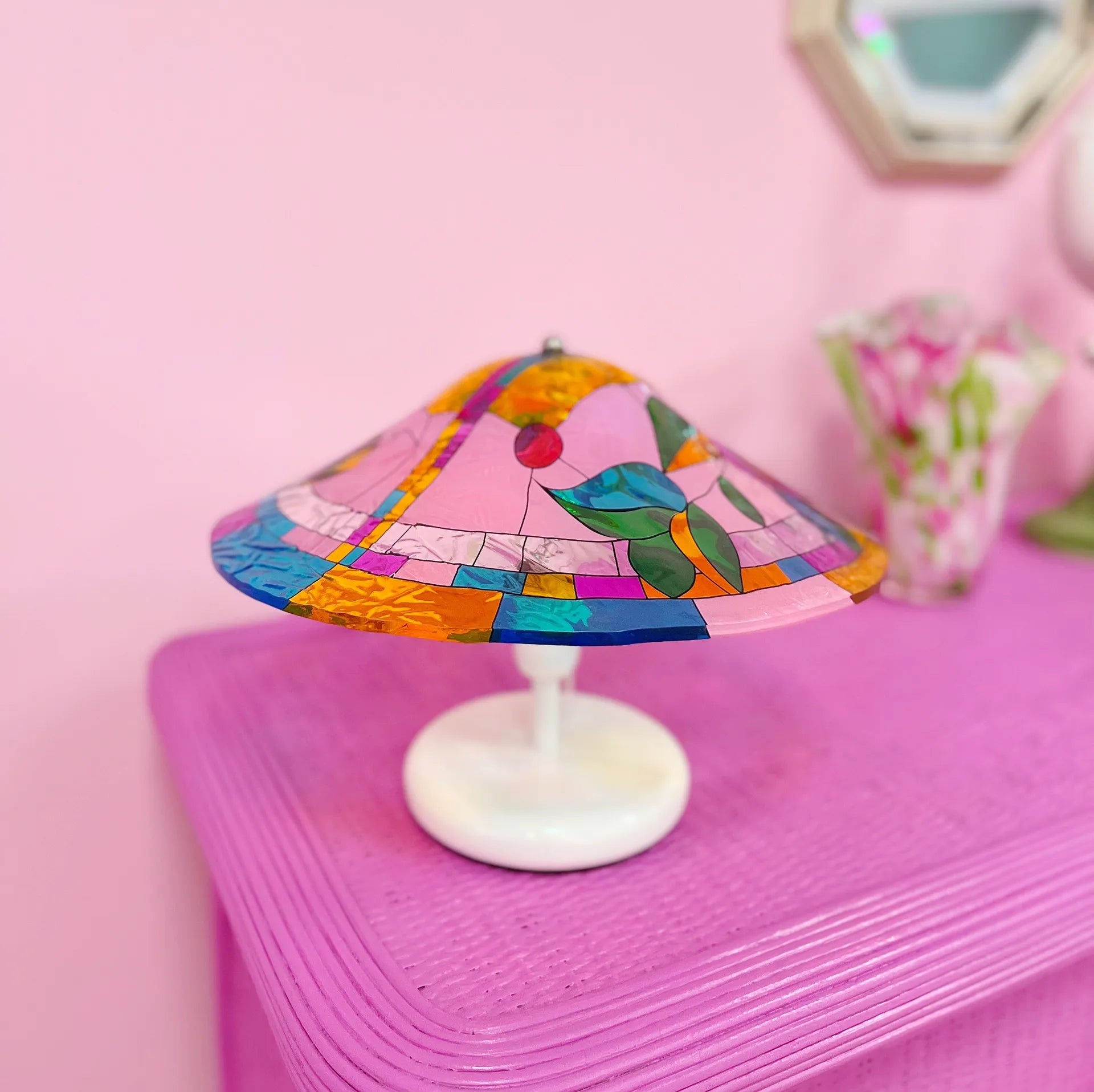 Lampe italienne multicolore, Toffoli, années 80 - Club Barbara
