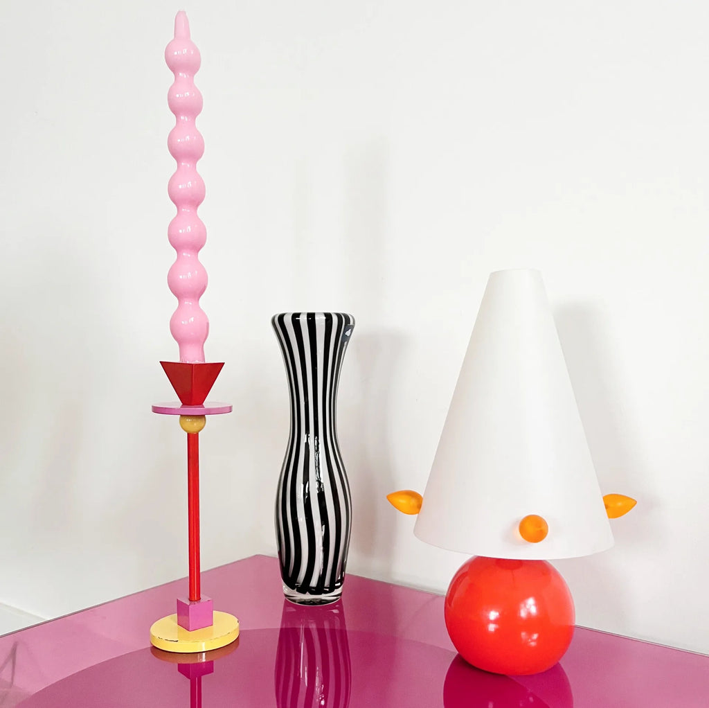 Lampe Memphis Design orange - Club Barbara