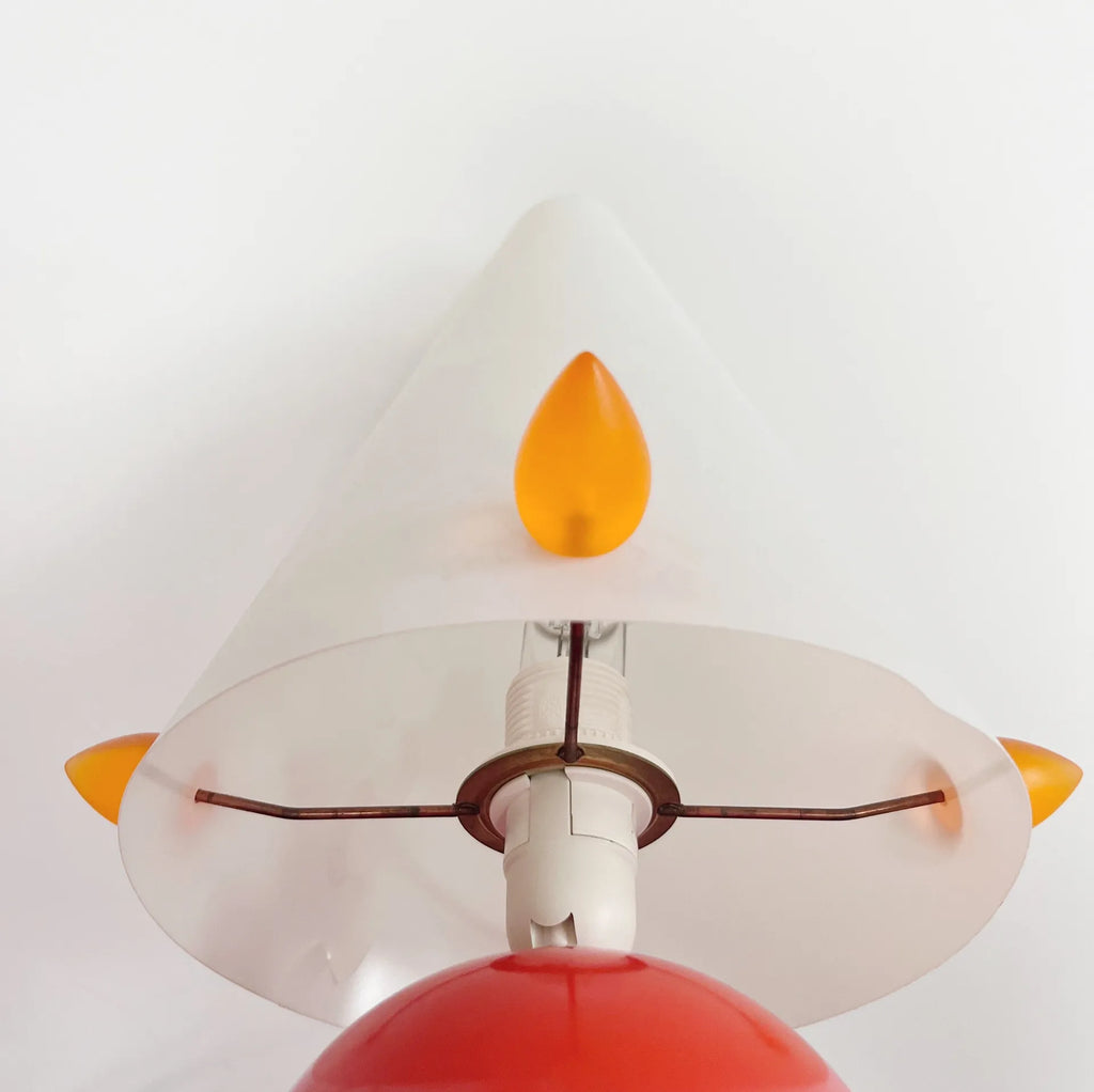 Lampe Memphis Design orange - Club Barbara