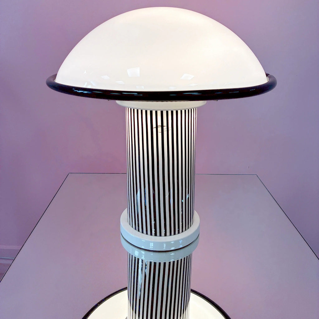 Lampe de table Zonca Voghera en verre de Murano, label Vetri Murano authentifié, Italie
