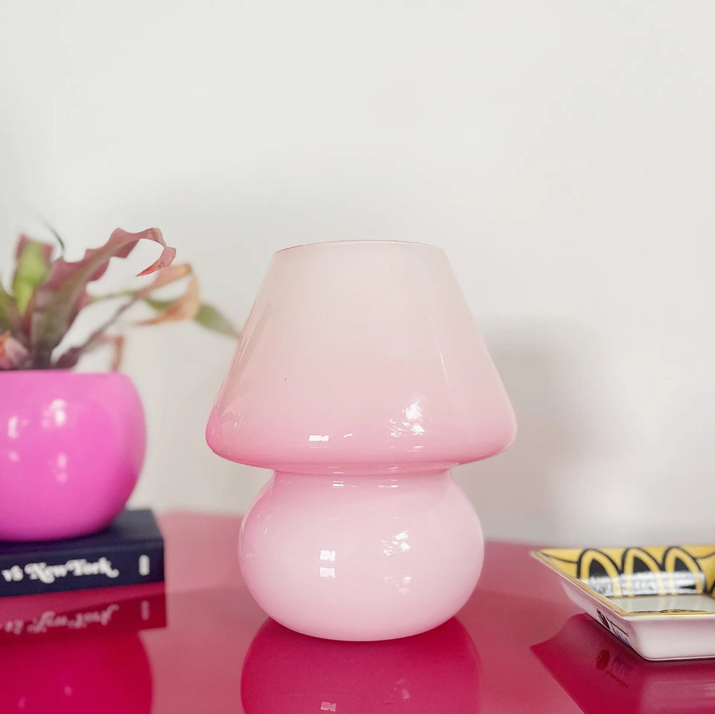 Lampe mushroom glossy pink - Club Barbara