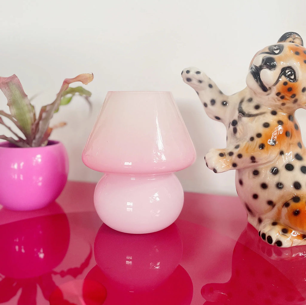 Lampe mushroom glossy pink - Club Barbara