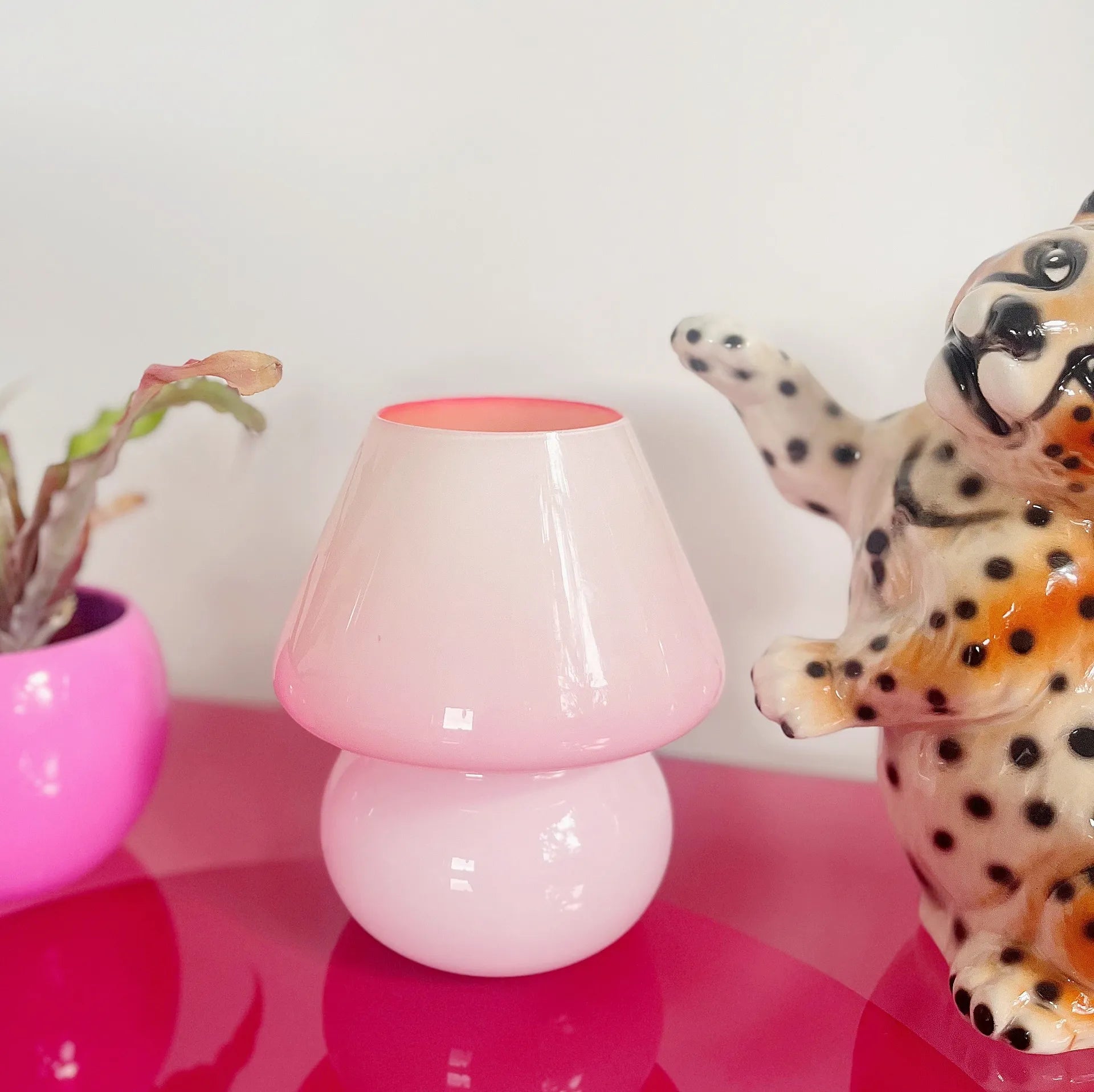 Lampe mushroom glossy pink - Club Barbara