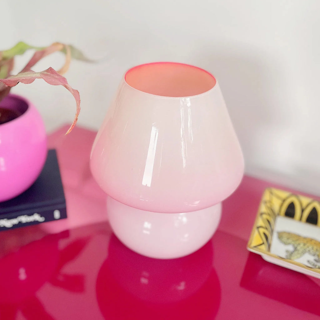 Lampe mushroom glossy pink - Club Barbara