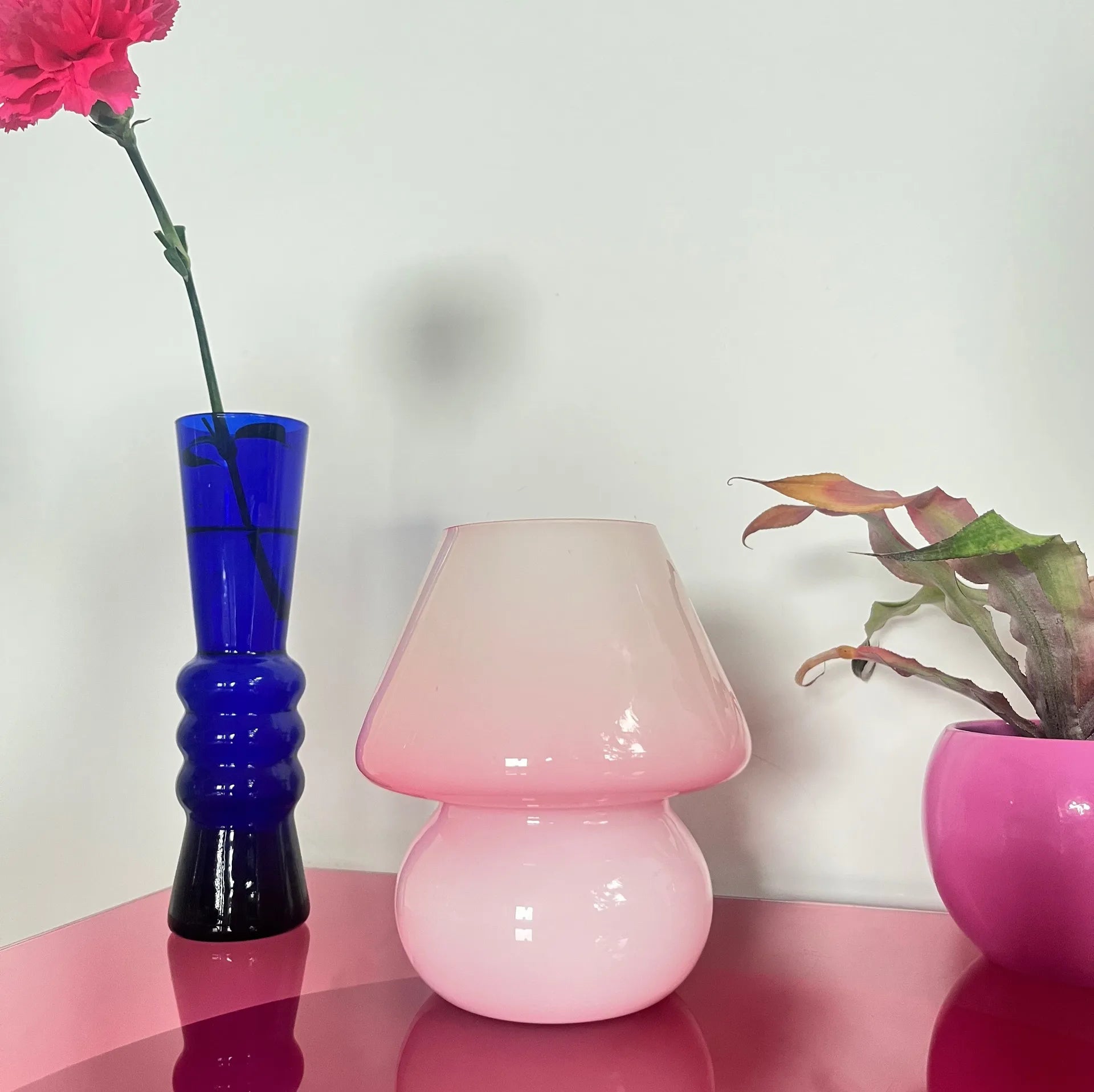 Lampe mushroom glossy pink - Club Barbara