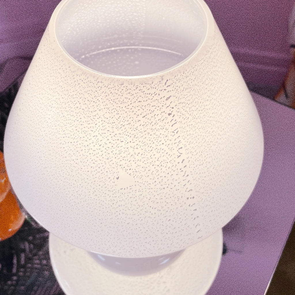 Lampe mushroom en verre de Murano blanc, Club Barbara
