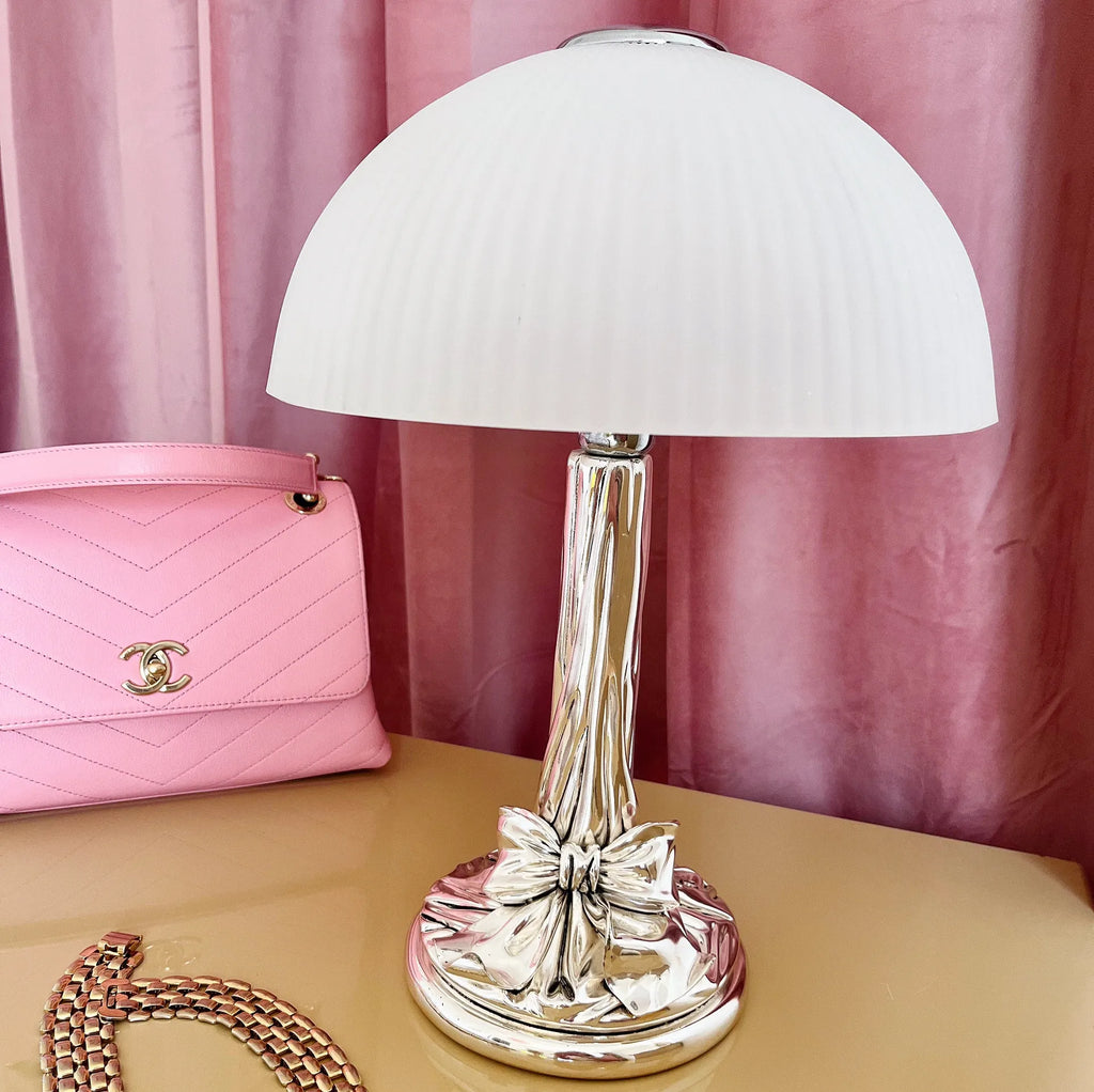 Lampe noeud chromée – StilArte, Italie, Années 70 - Club Barbara