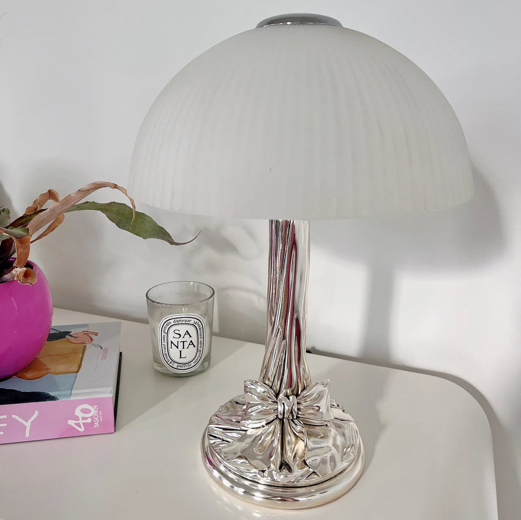 Lampe noeud chromée – StilArte, Italie, Années 70 - Club Barbara
