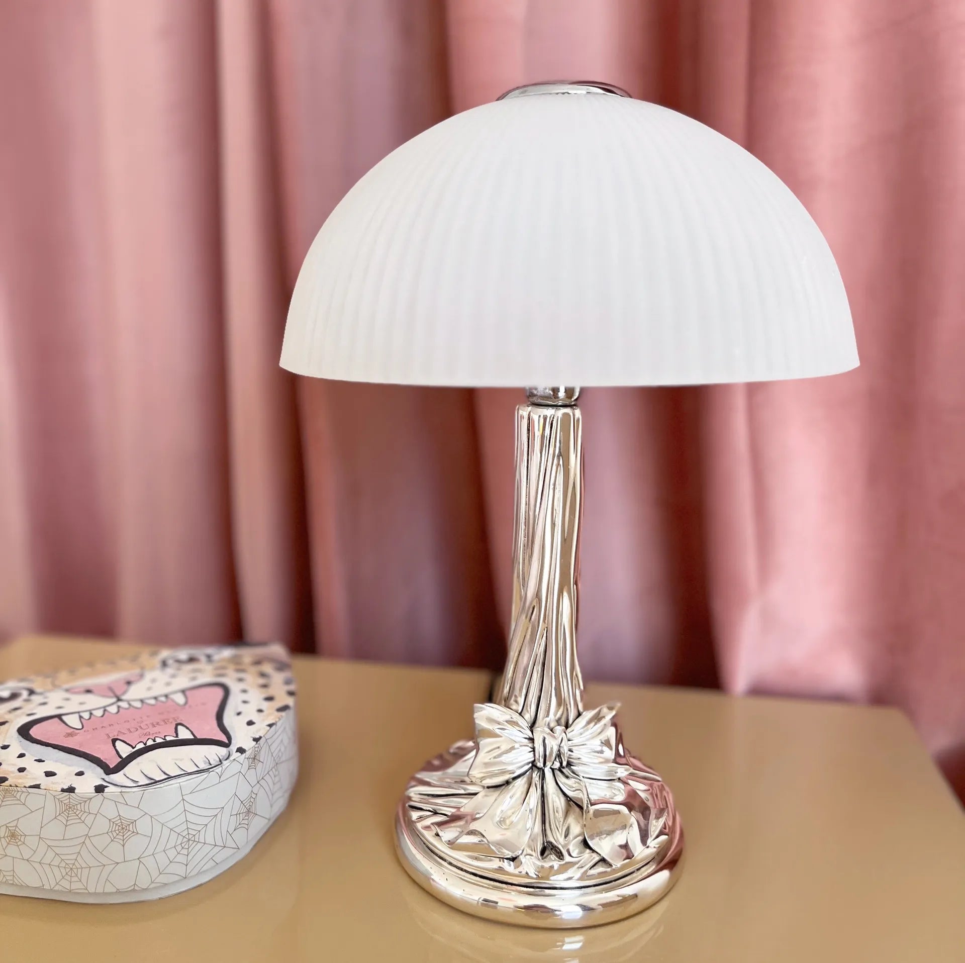 Lampe noeud chromée – StilArte, Italie, Années 70 - Club Barbara