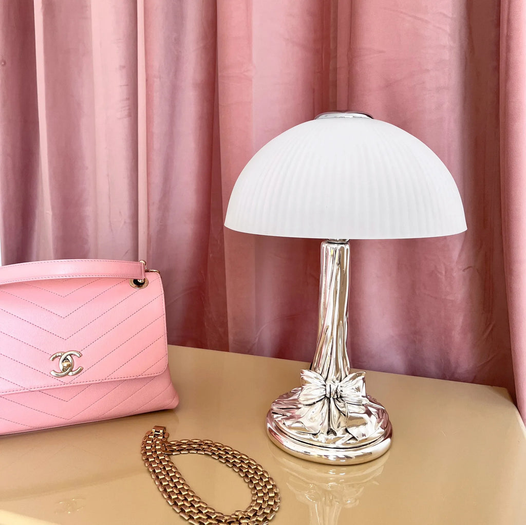 Lampe noeud chromée – StilArte, Italie, Années 70 - Club Barbara
