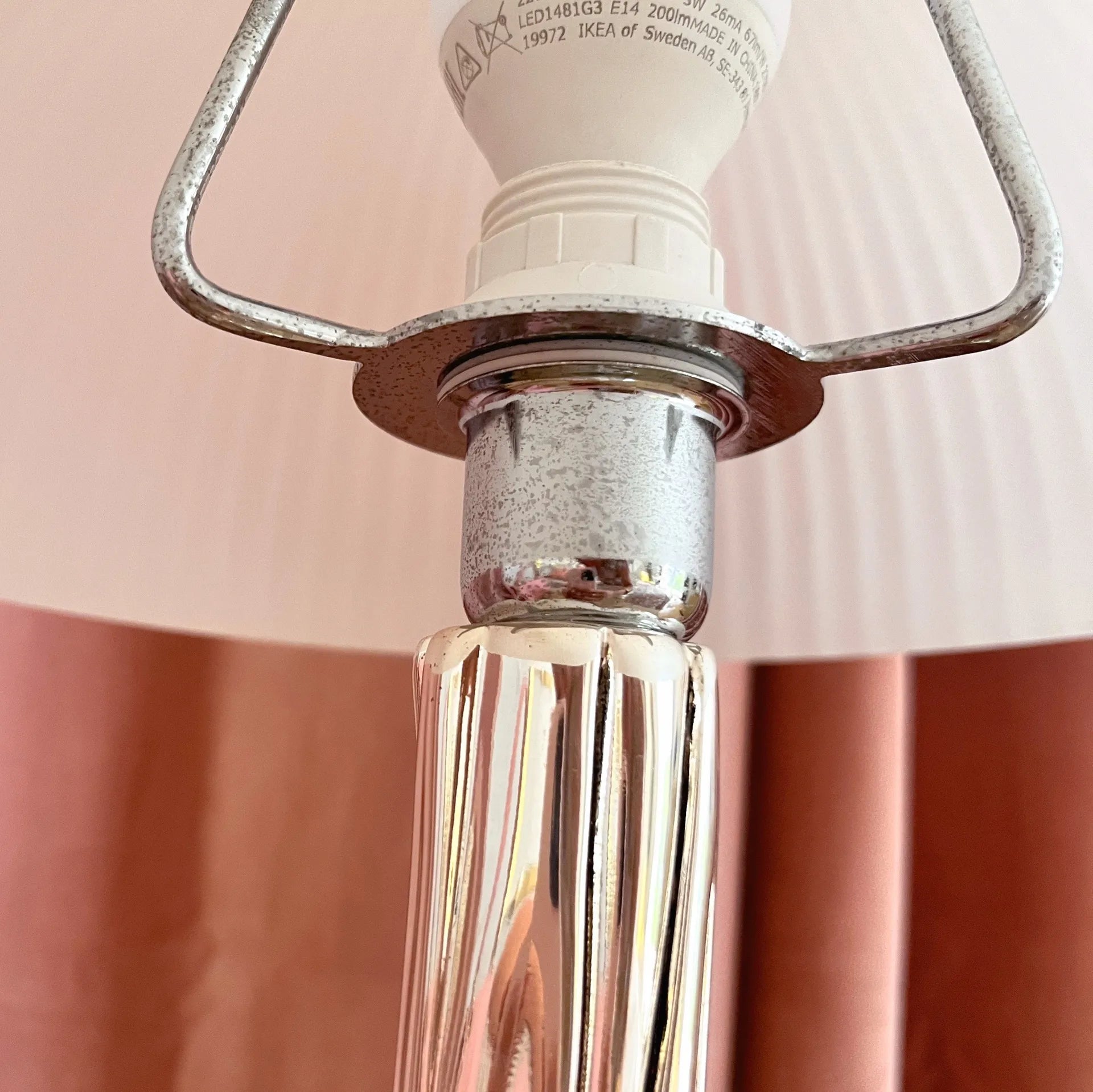 Lampe noeud chromée – StilArte, Italie, Années 70 - Club Barbara