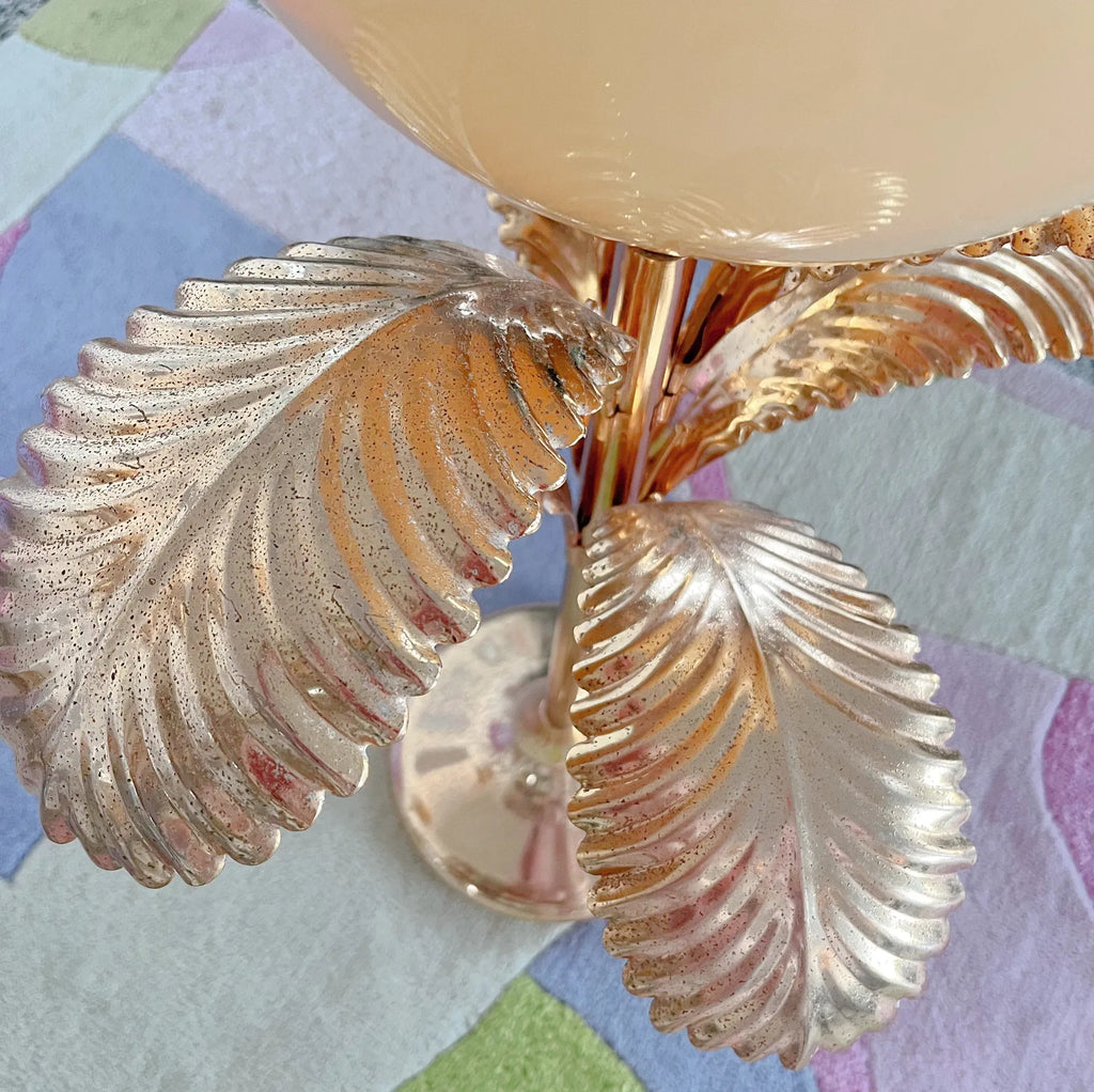 Lampe palmier Hollywood Regency italienne 80s petit modèle - Club Barbara