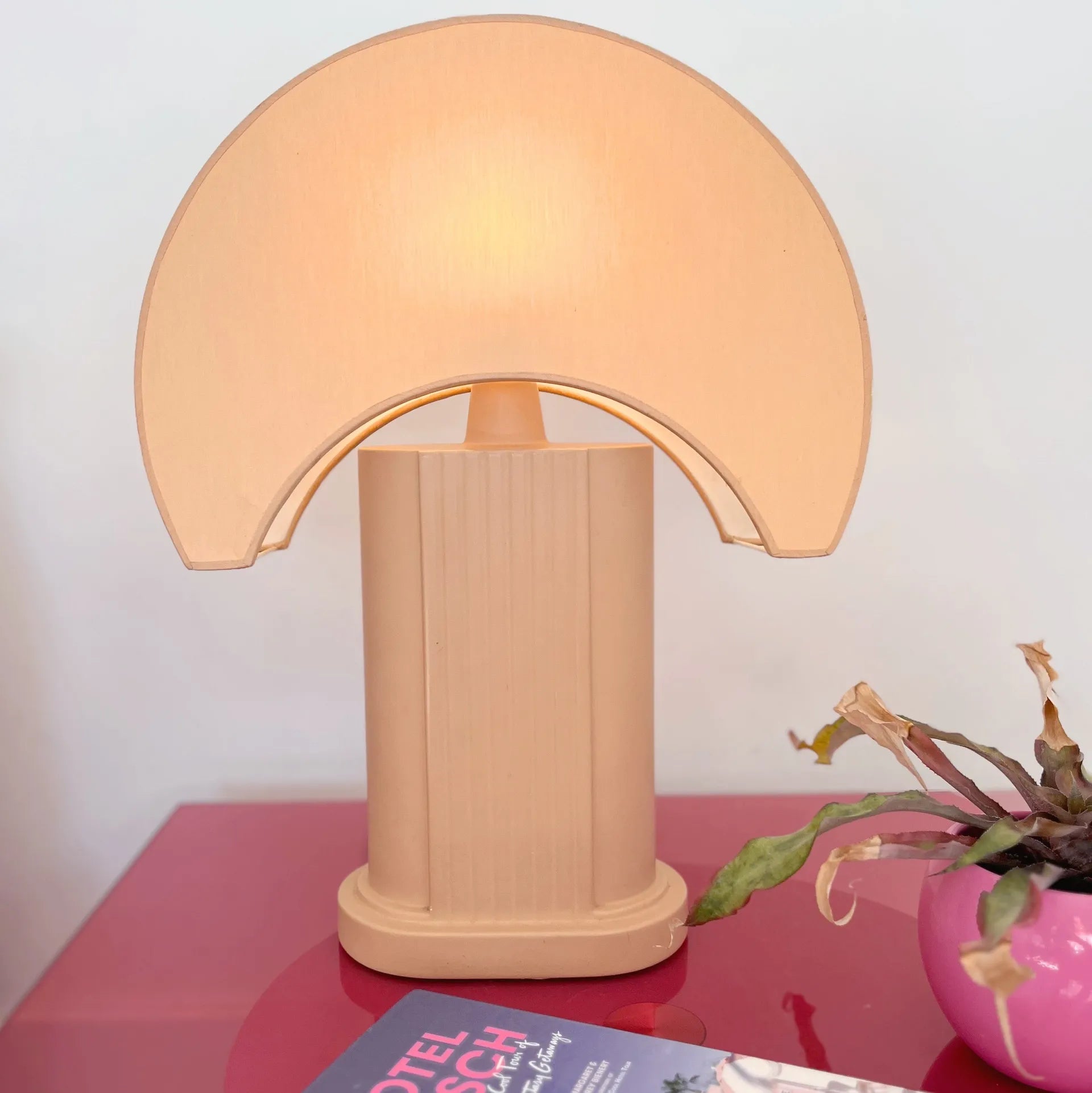 Lampe post-moderne en céramique, Made in France, années 80 - Club Barbara