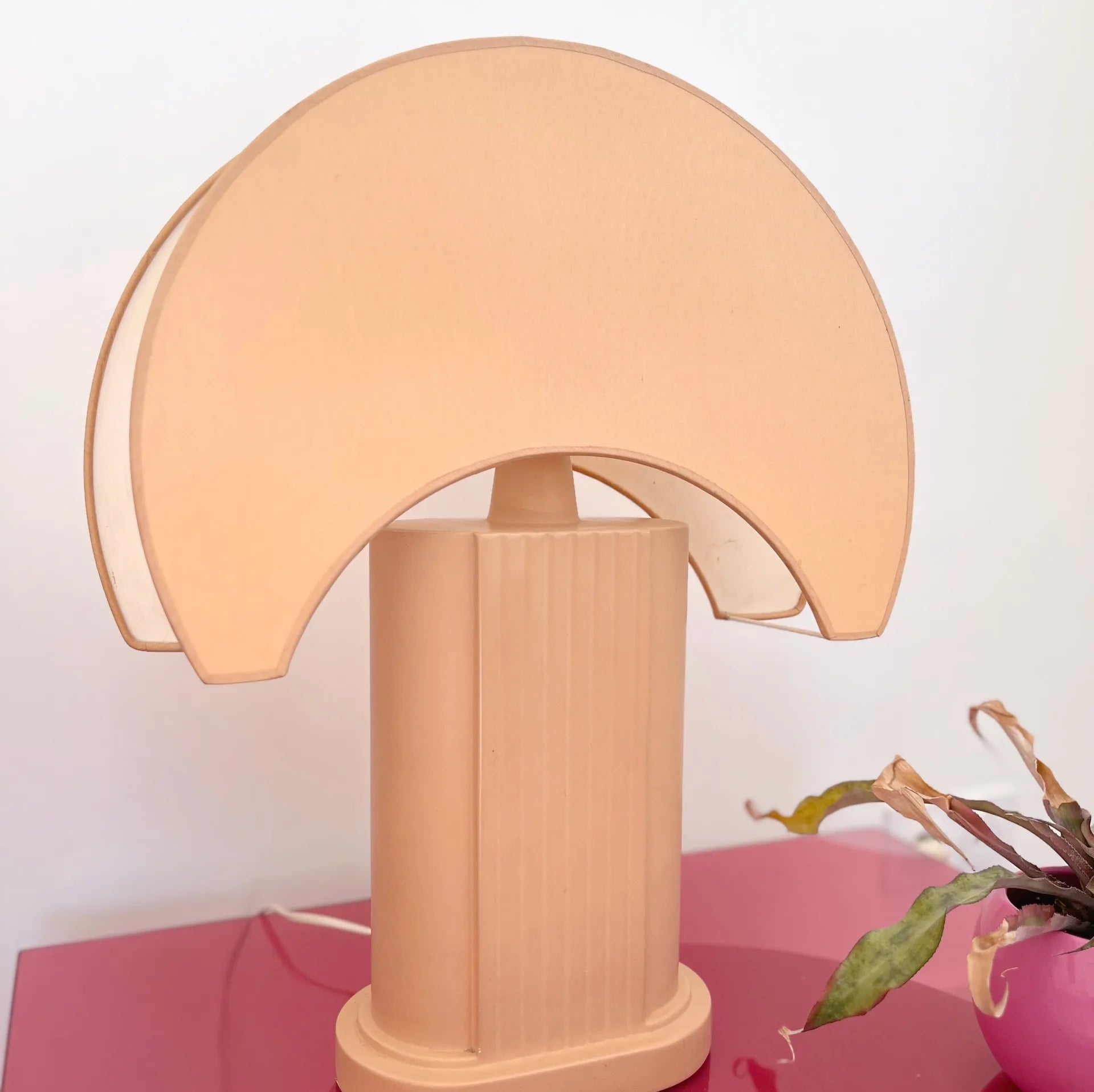 Lampe post-moderne en céramique, Made in France, années 80 - Club Barbara