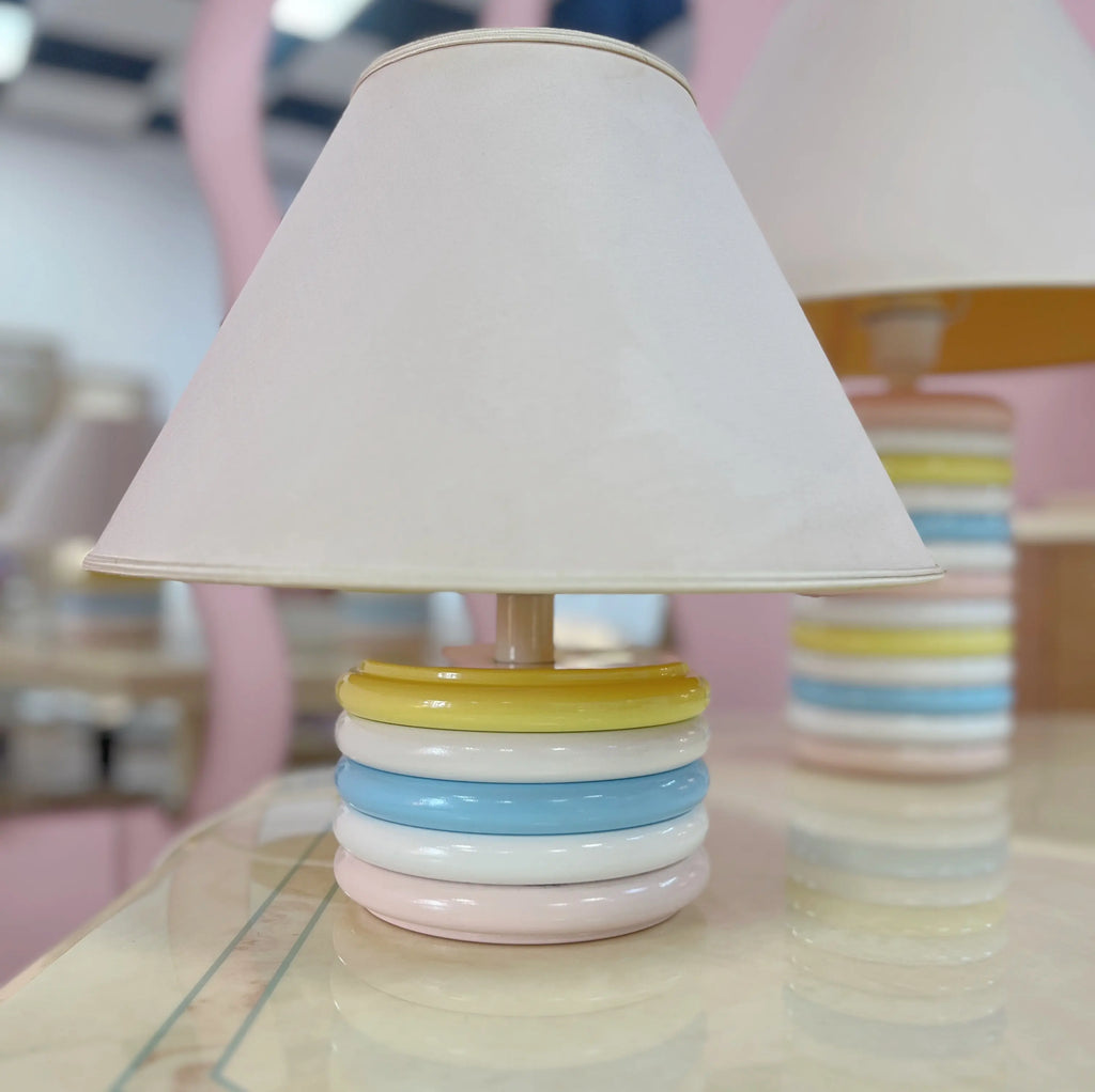 Lampe postmoderne italienne vintage pastel, Club Barbara
